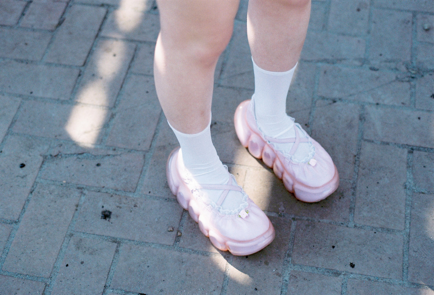 "Jewelry" Bubble Ballet Lace Rose / Pearl Pink