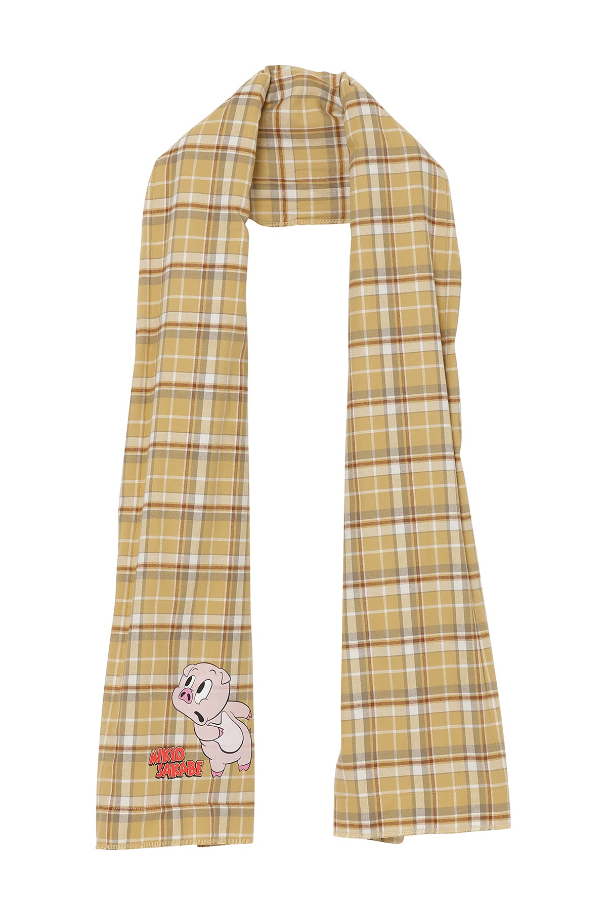 Piggy Print Muffler / Yellow
