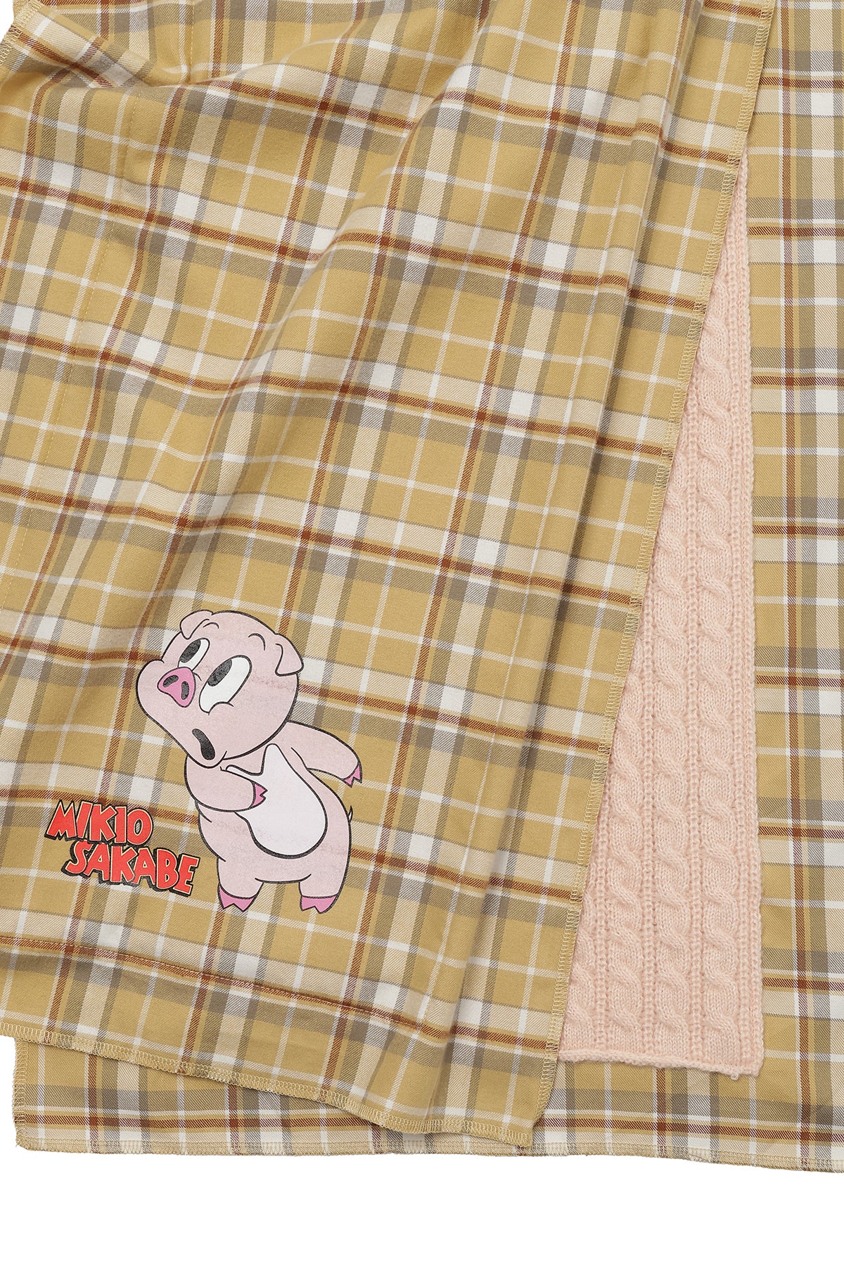 Piggy Print Muffler / Yellow