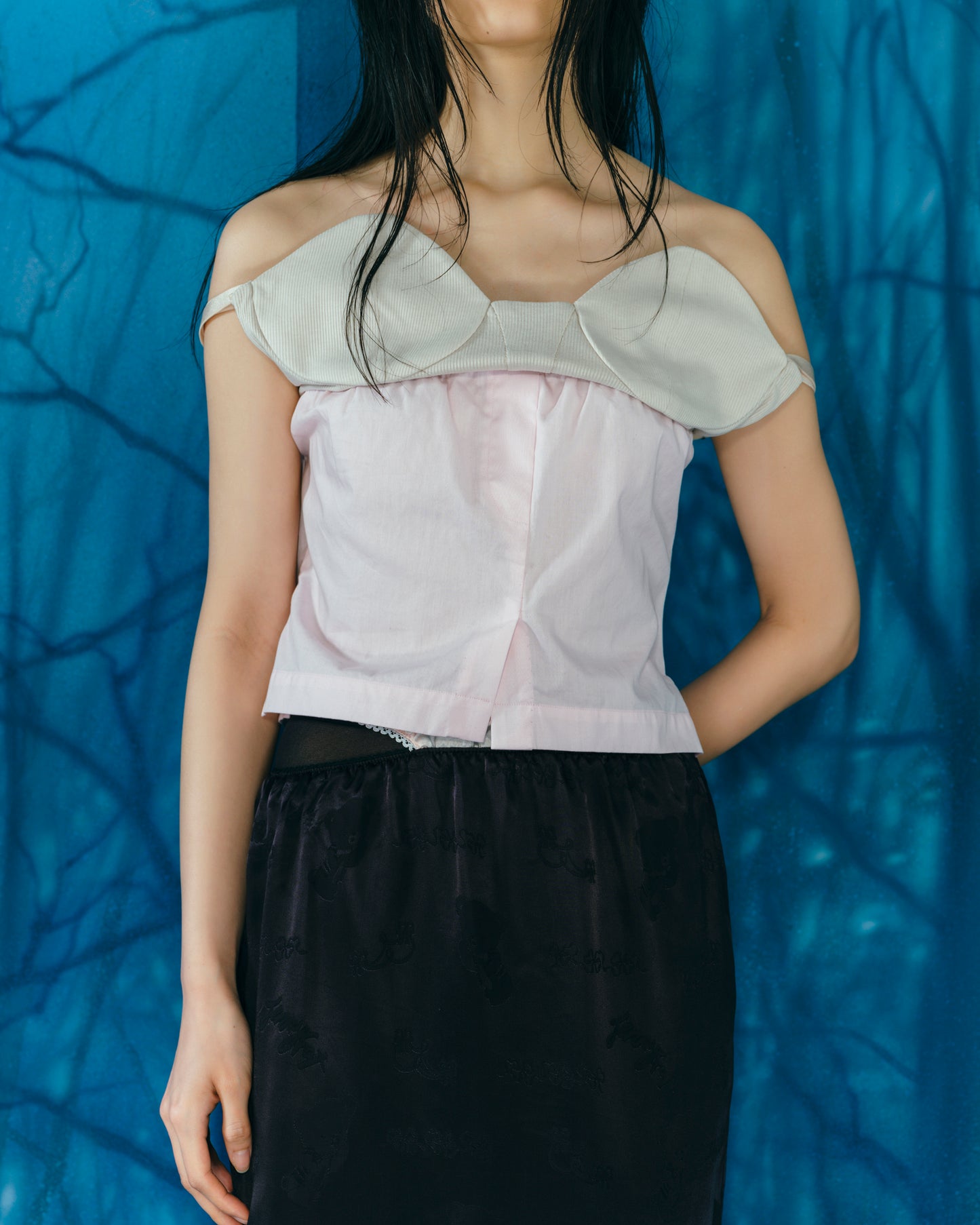 【24AW订单】下垂裙/黑色/JFAW24S02