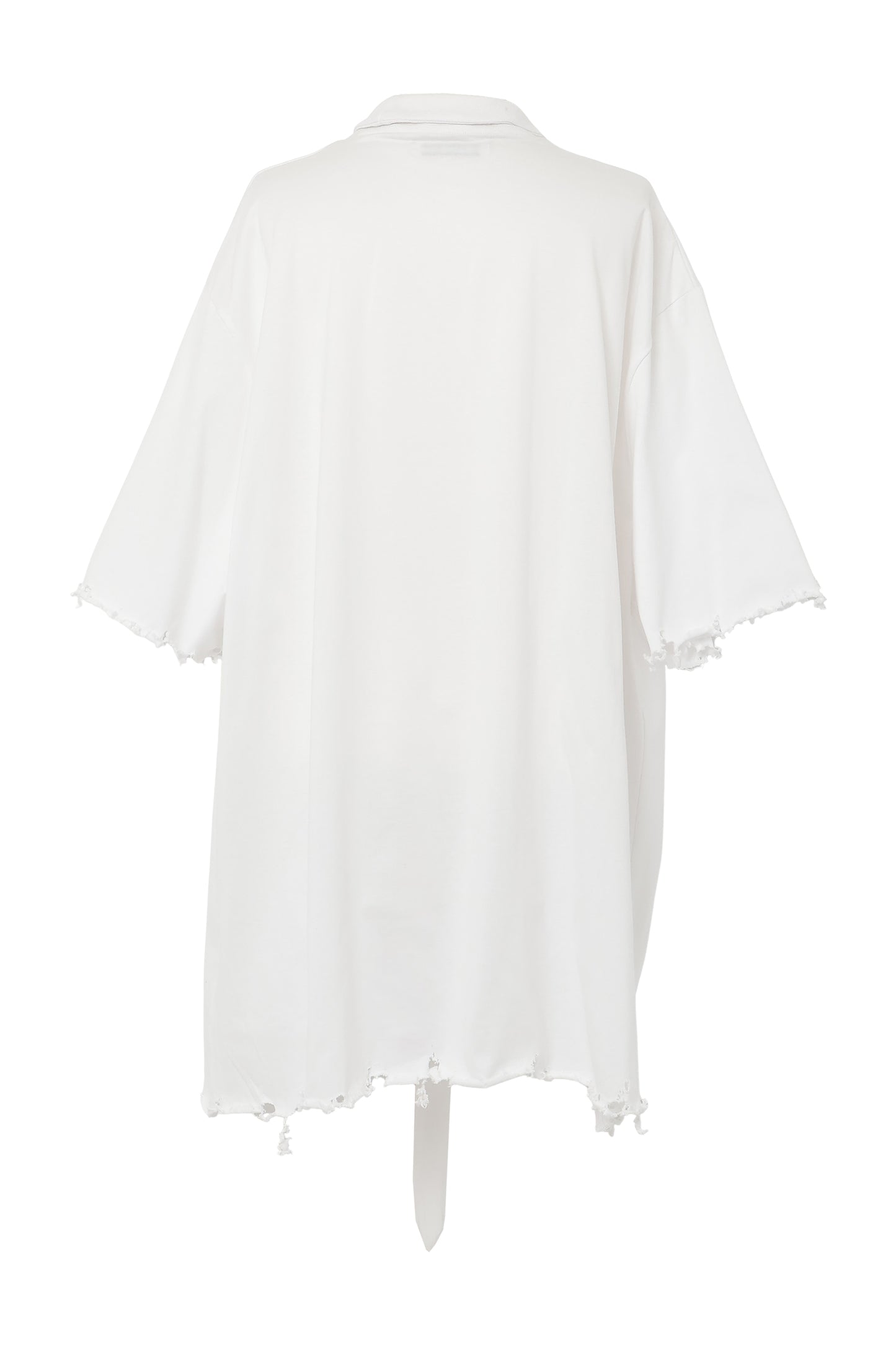 【SS26受注】Tie Neck T-Shirt / White / MSS26T011