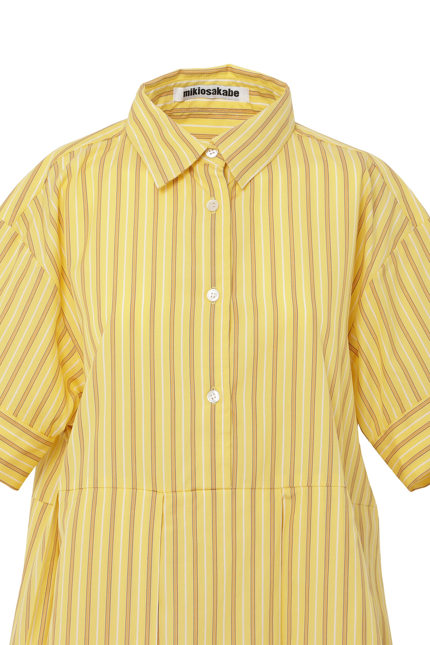 【SS26受注】Mini Shirt Stripe Dress / Yellow / MSS26D022