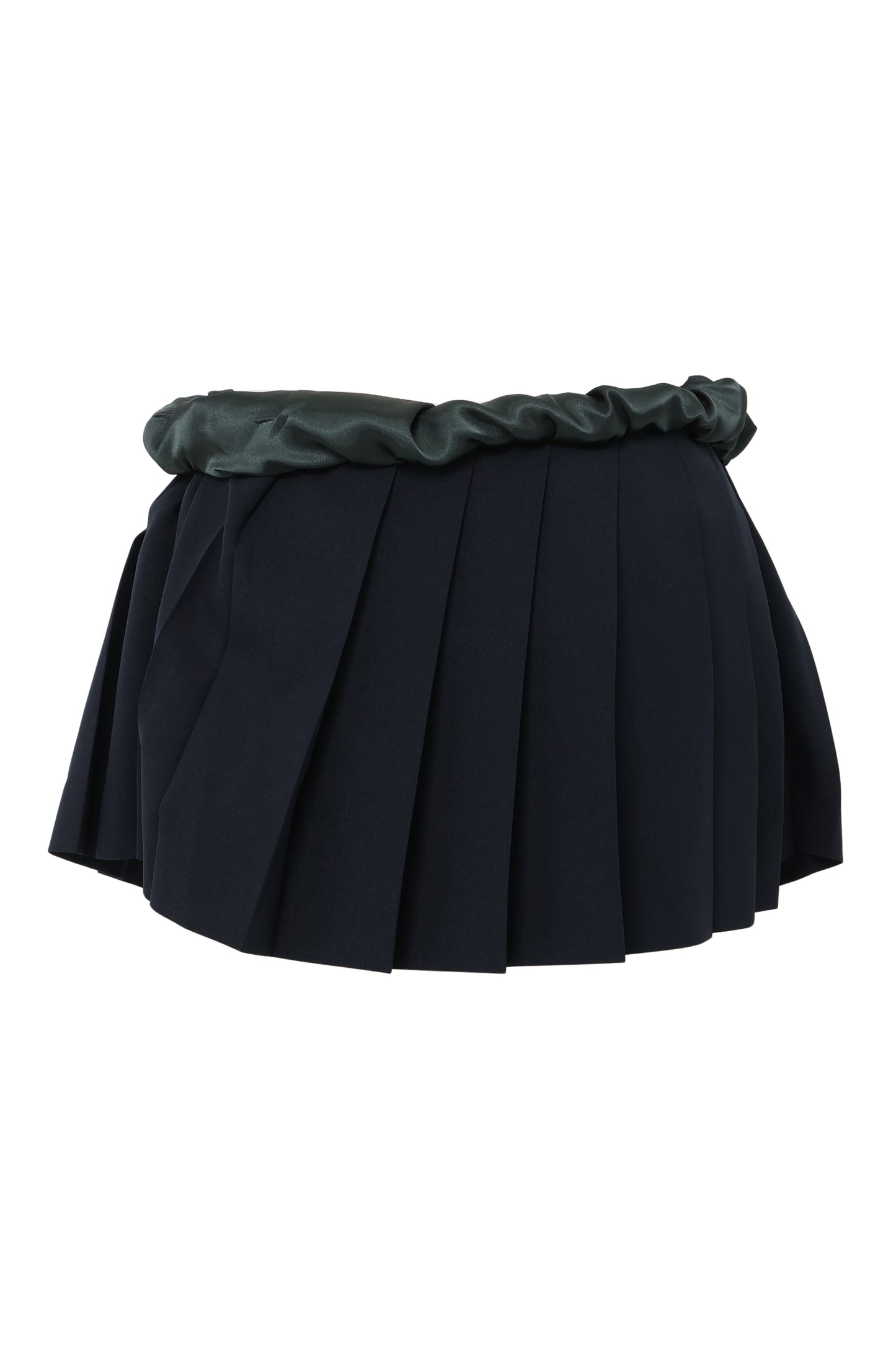【SS26受注】Shrink Pleats Mini Skirt / Navy / MSS26S02