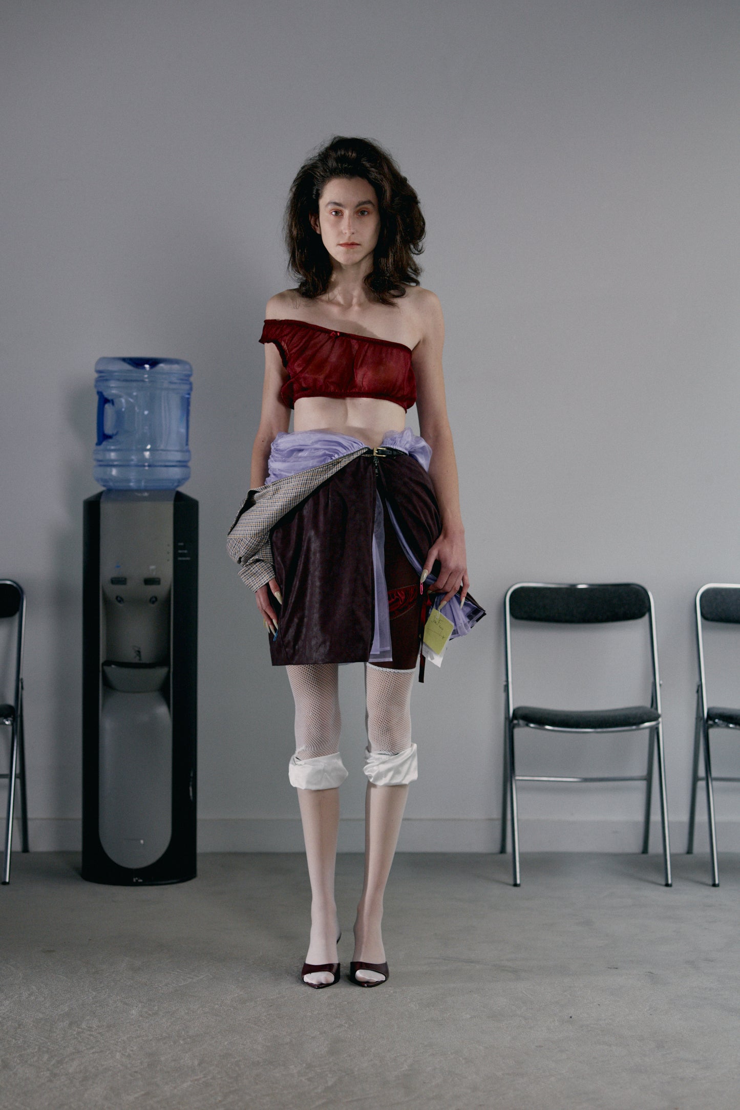 【SS26受注】Nickers Sheer Top / Wine / JFSS26T011