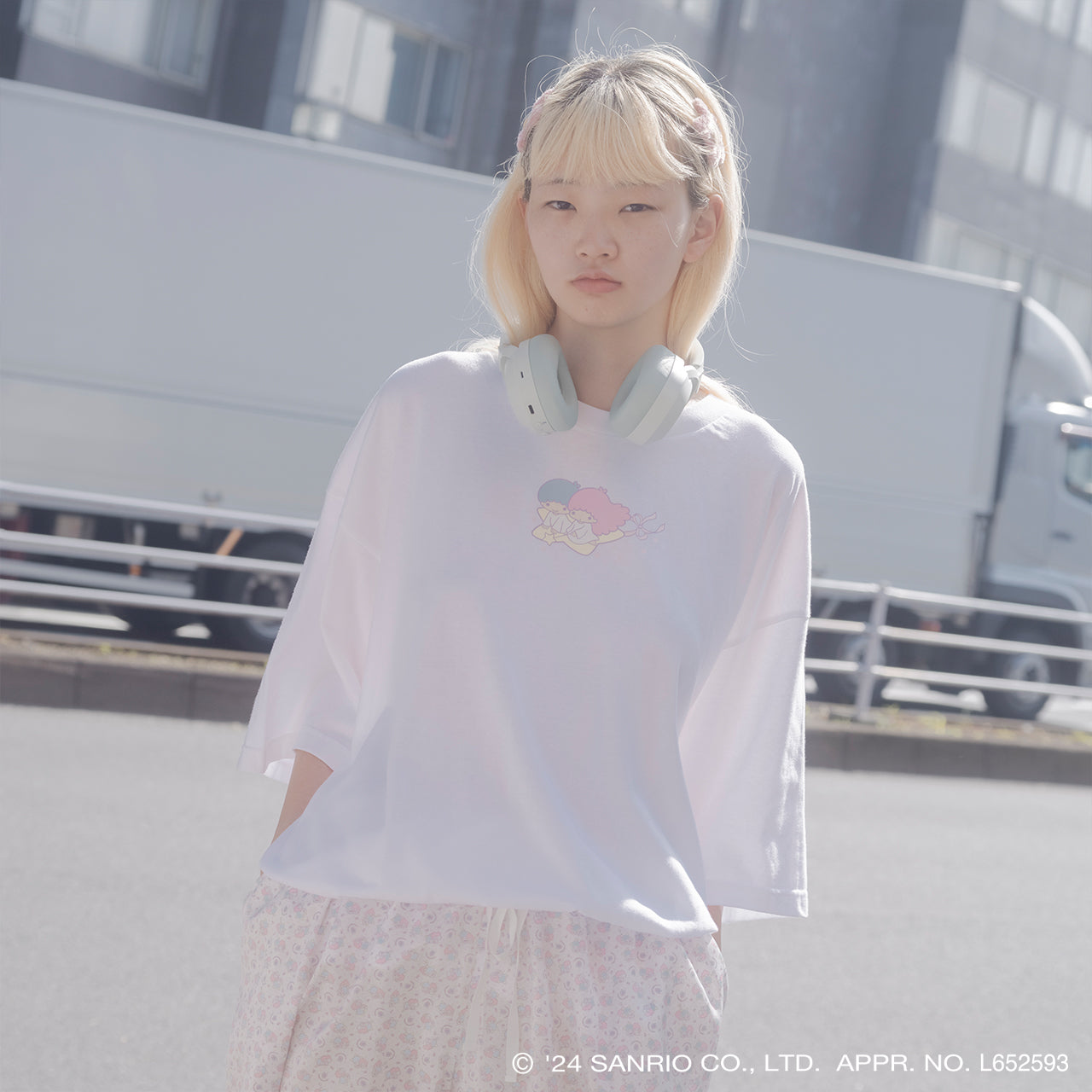 4XL T-shirt / White / Little Twin Stars x MIKIOSAKABE / MSLTT03