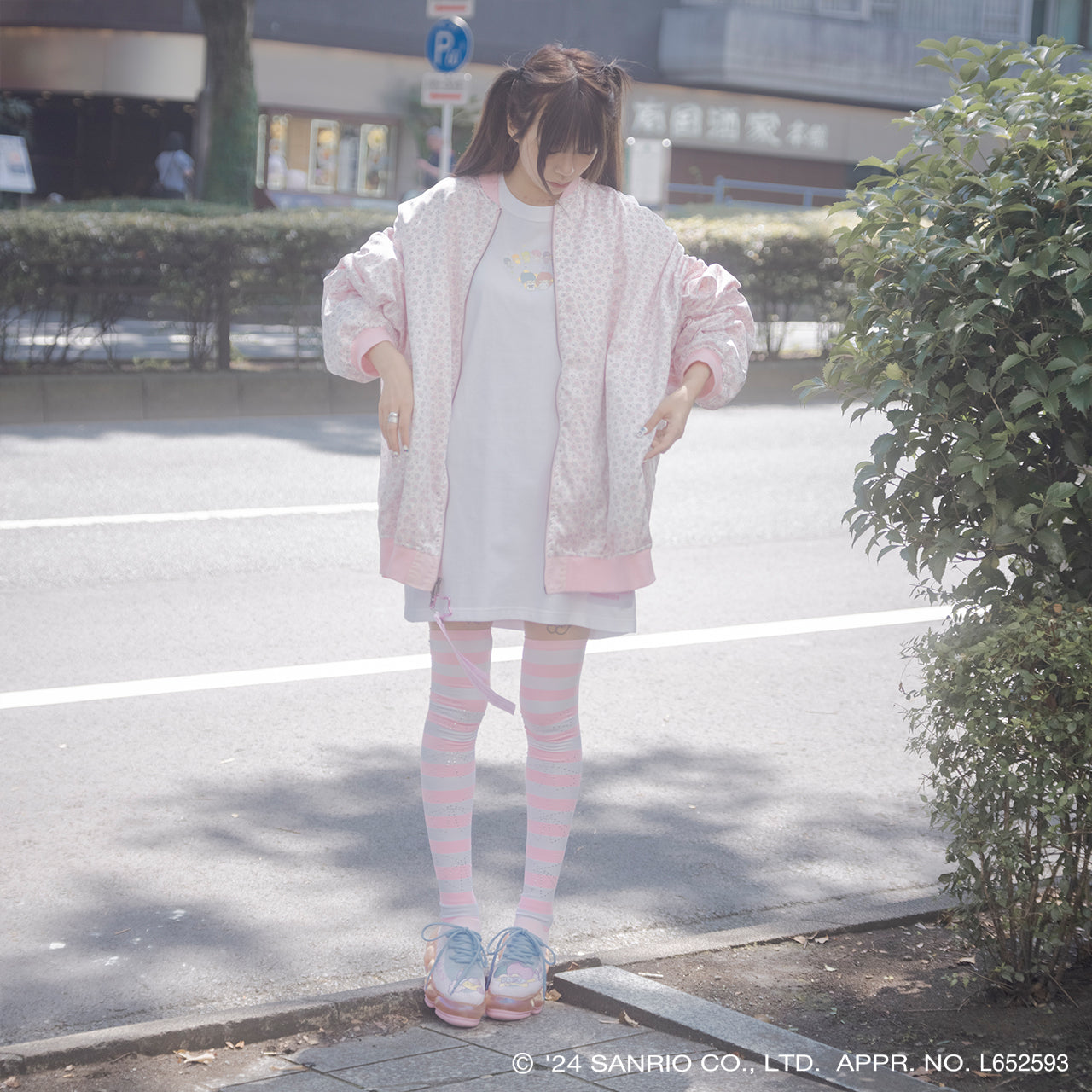 4XL Long T / White / Little Twin Stars x MIKIOSAKABE / MSLTT02