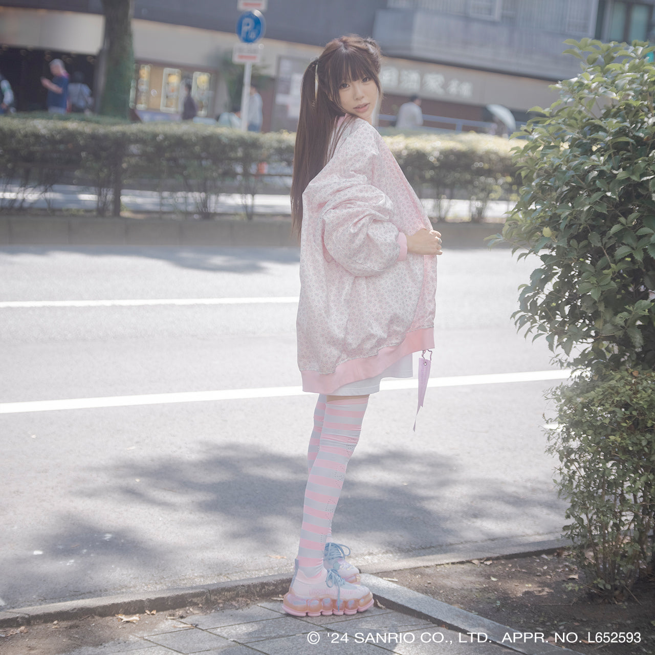 4XL MA-1 / Pink / Little Twin Stars x MIKIOSAKABE