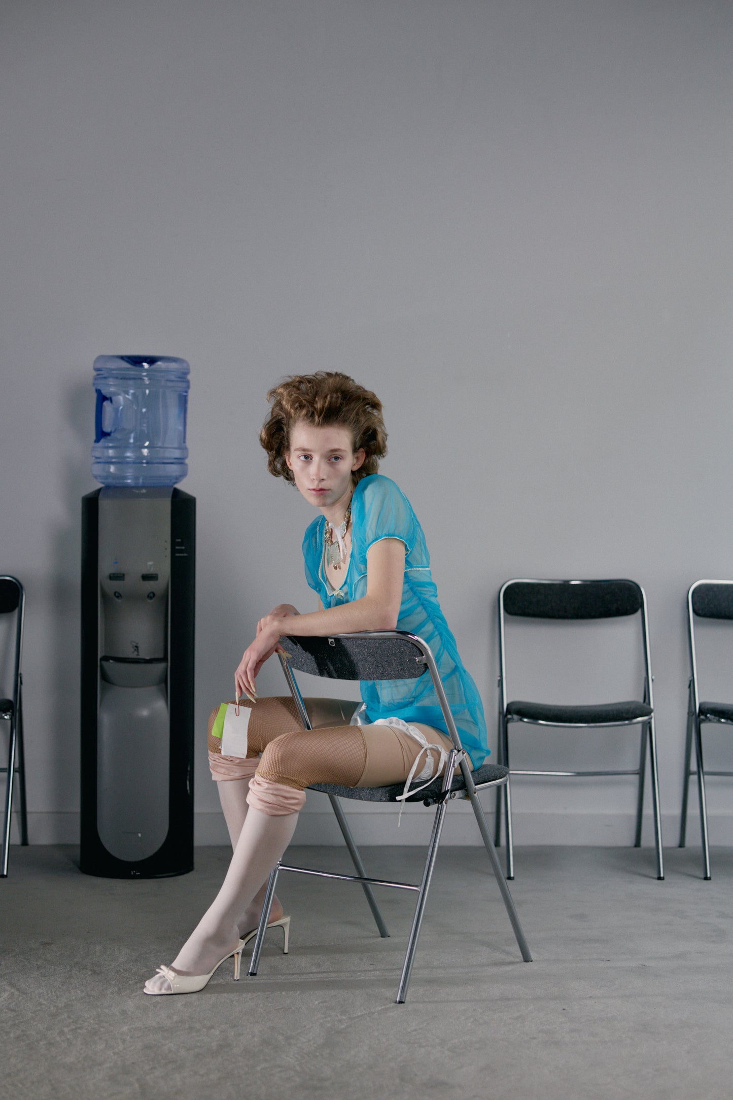 【SS26受注】Nana's Sheer Dress / Blue / JFSS26D021