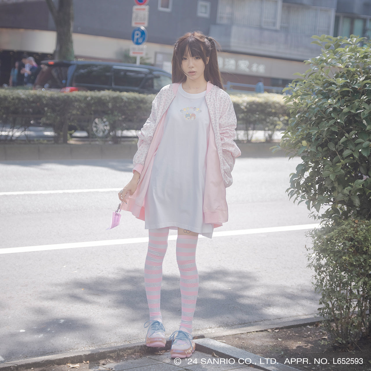 4XL Long T / White / Little Twin Stars x MIKIOSAKABE / MSLTT02