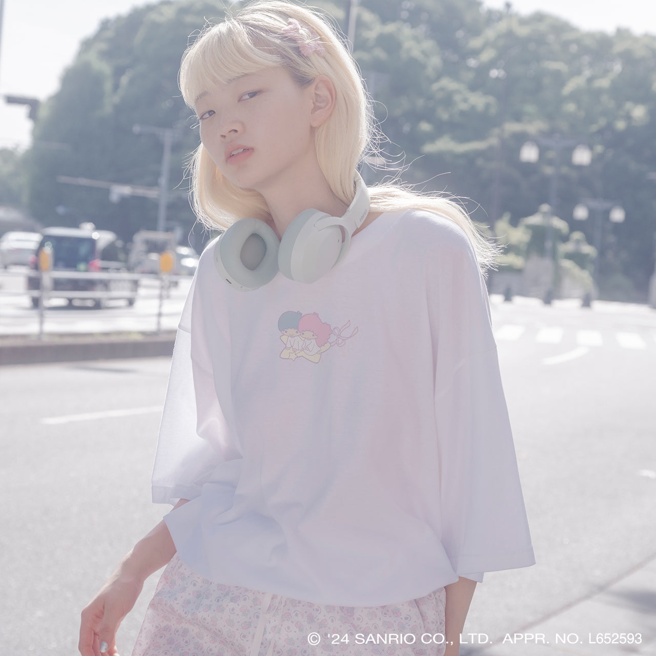 4XL T-shirt / White / Little Twin Stars x MIKIOSAKABE / MSLTT03