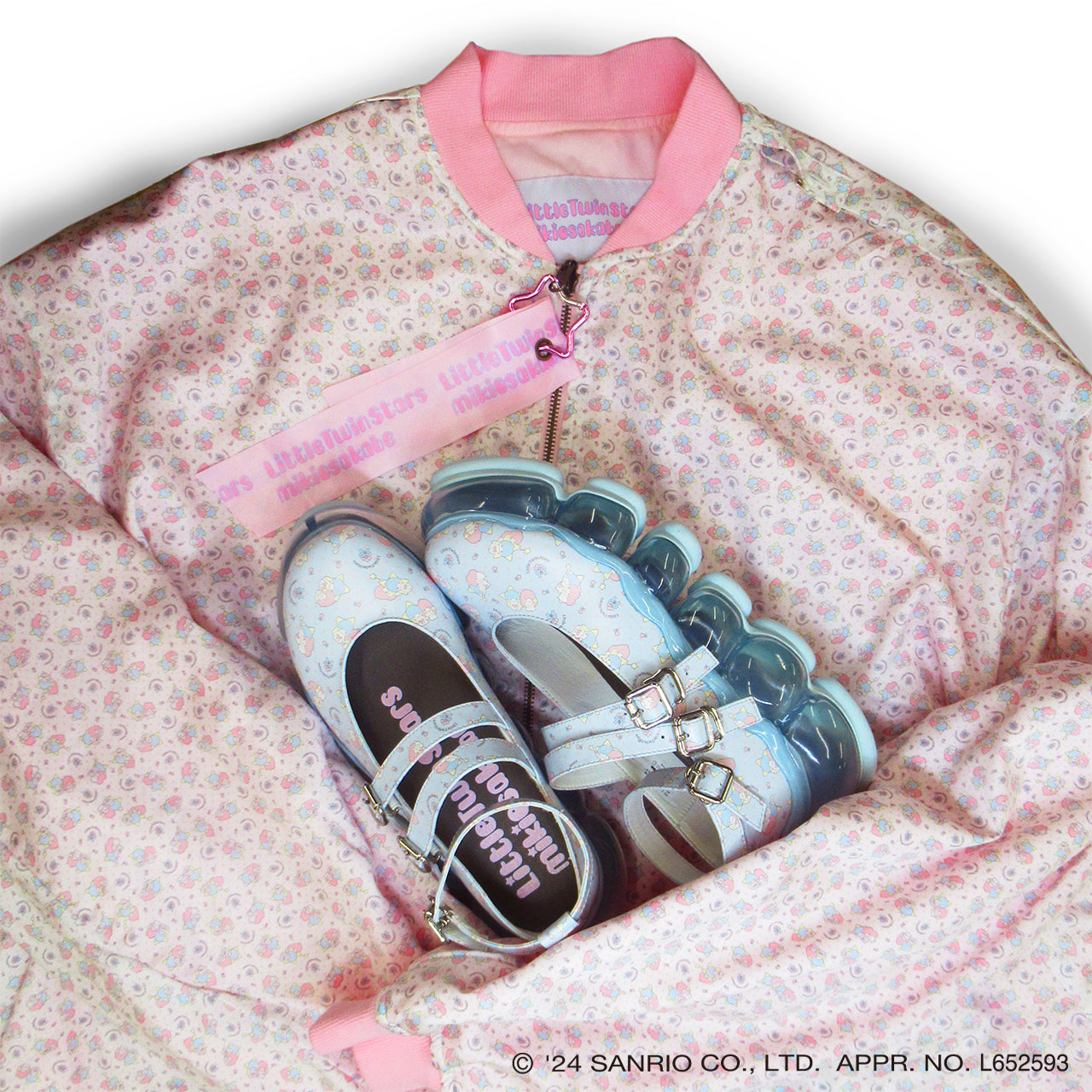 4XL MA-1 / Pink / Little Twin Stars x MIKIOSAKABE