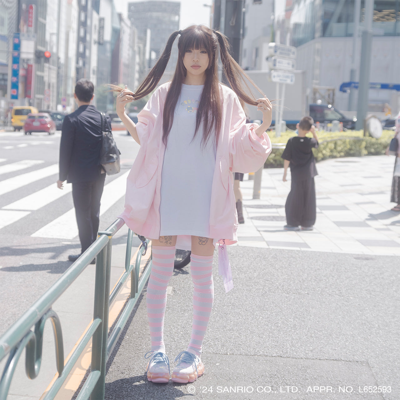 4XL MA-1 / Pink / Little Twin Stars x MIKIOSAKABE