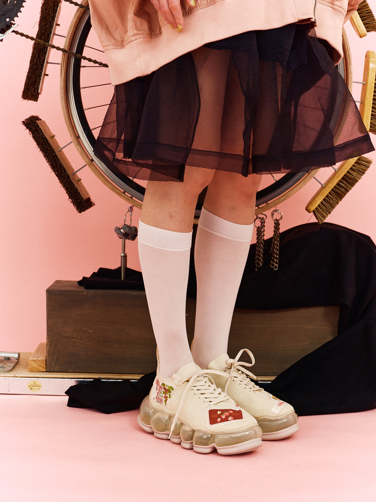New "Jewelry" Shoes / Beige / PINK HOUSE × MIKIOSAKABE