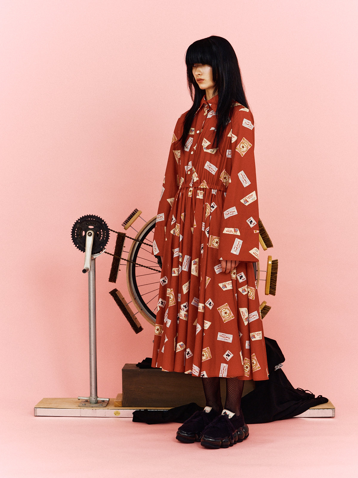 New "Jewelry" Mohair / Black / PINK HOUSE × MIKIOSAKABE