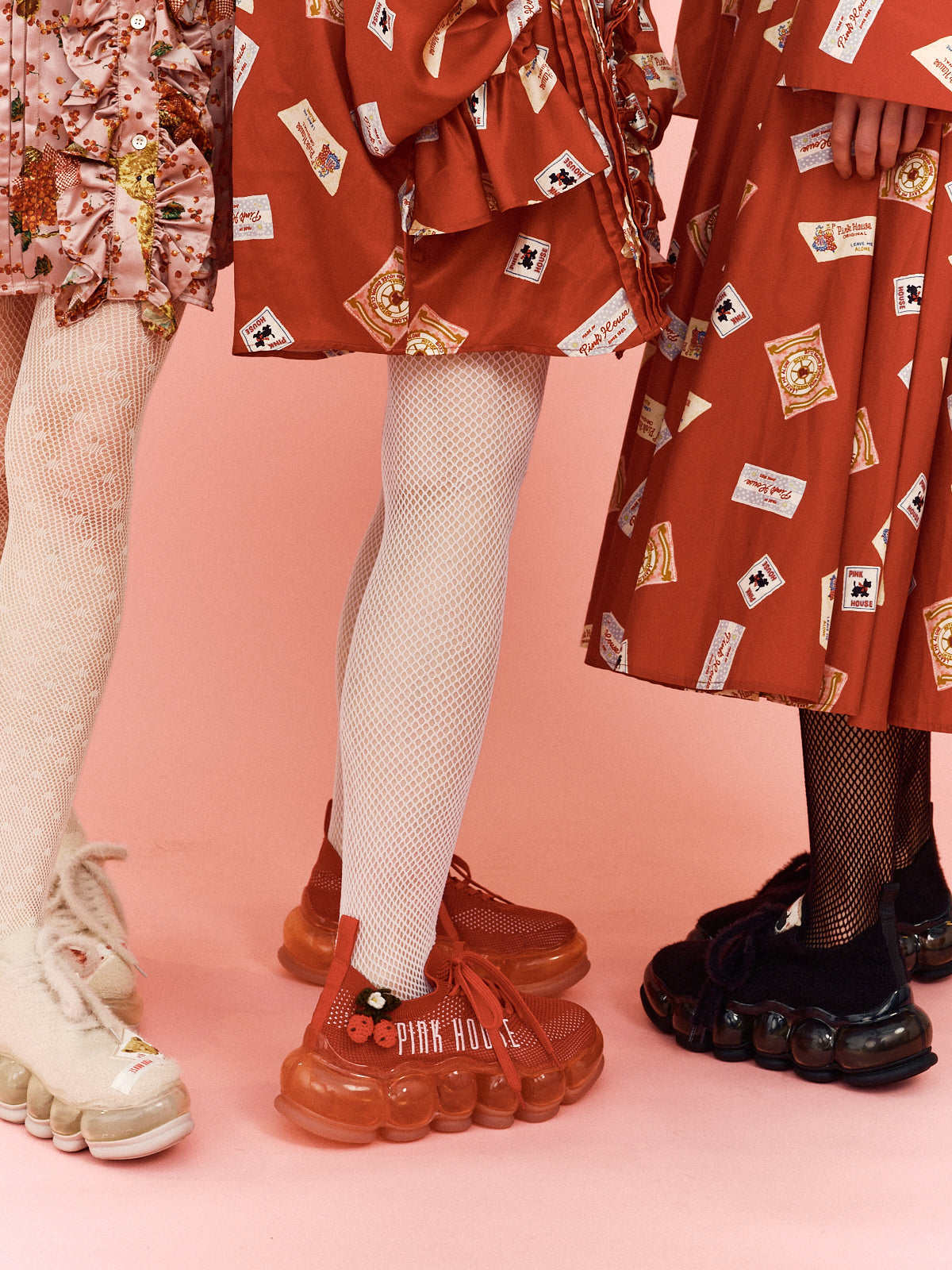 New "Jewelry" Shoes / Red / PINK HOUSE × MIKIOSAKABE
