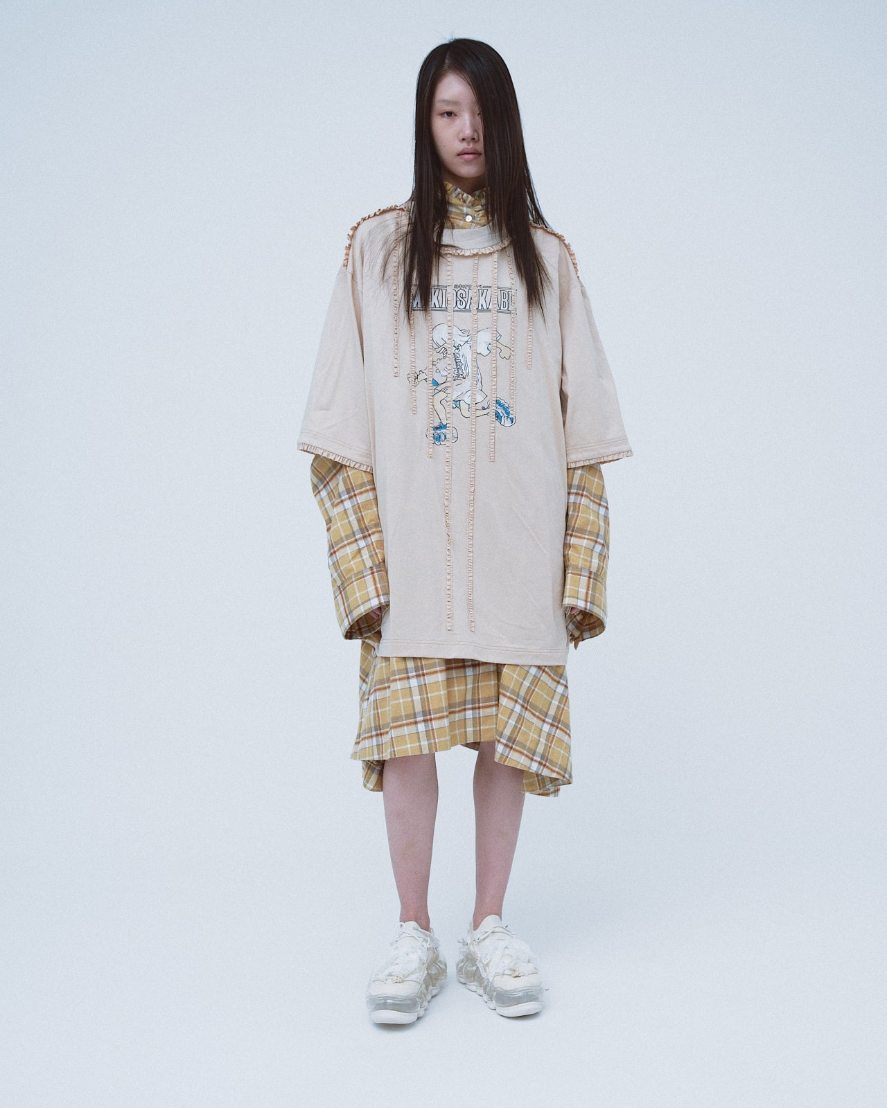 Washed Runner T-Shirt / Beige