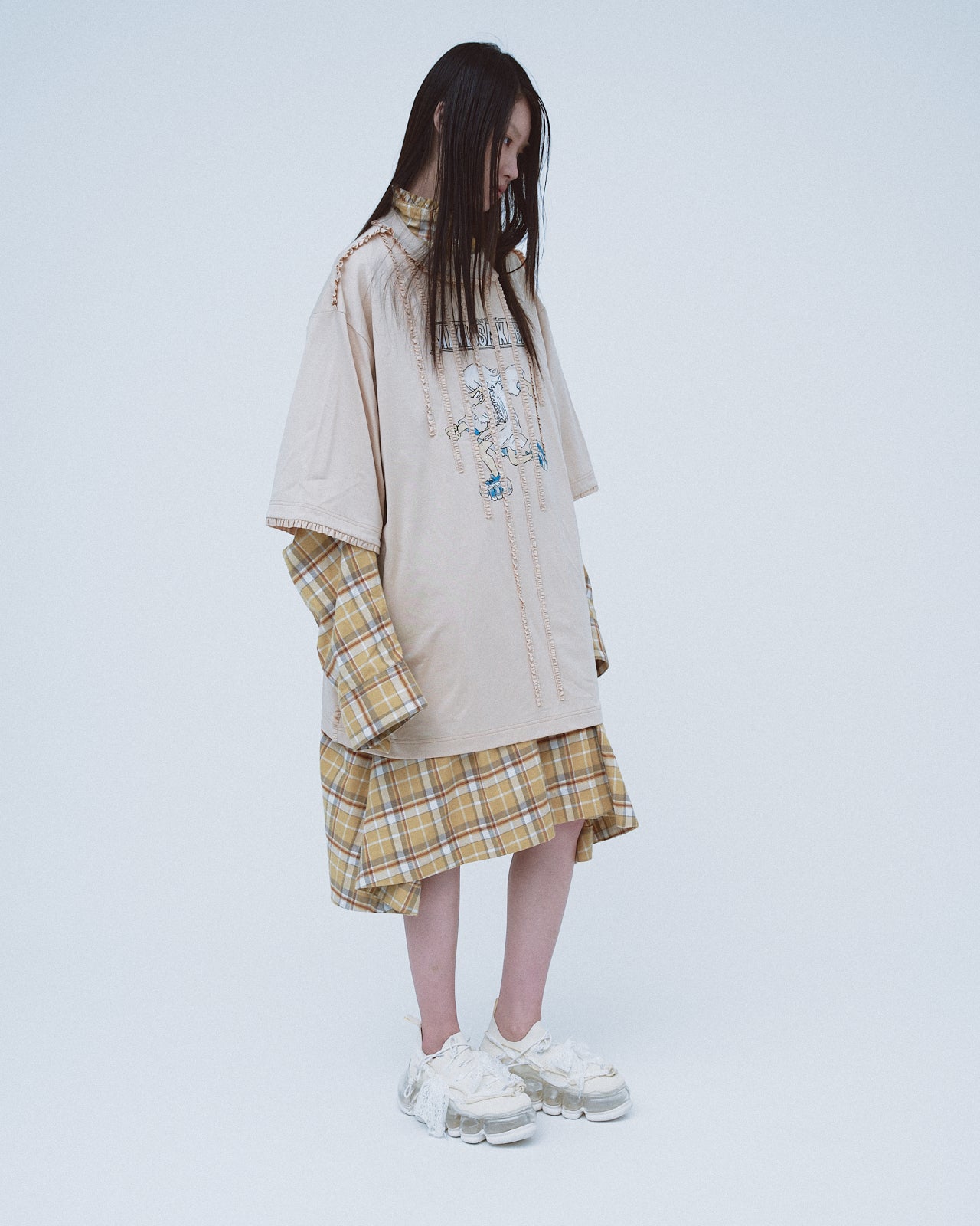 Washed Runner T-Shirt / Beige