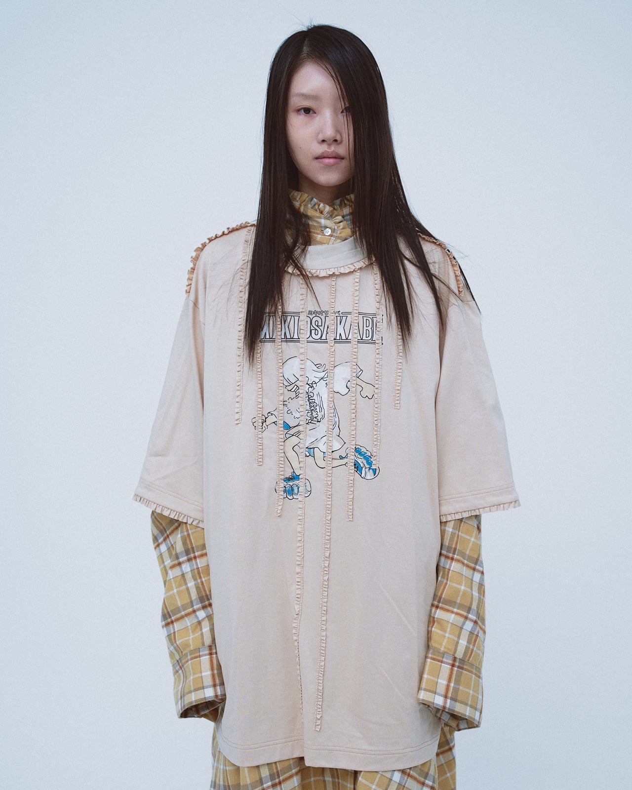 Washed Runner T-Shirt / Beige