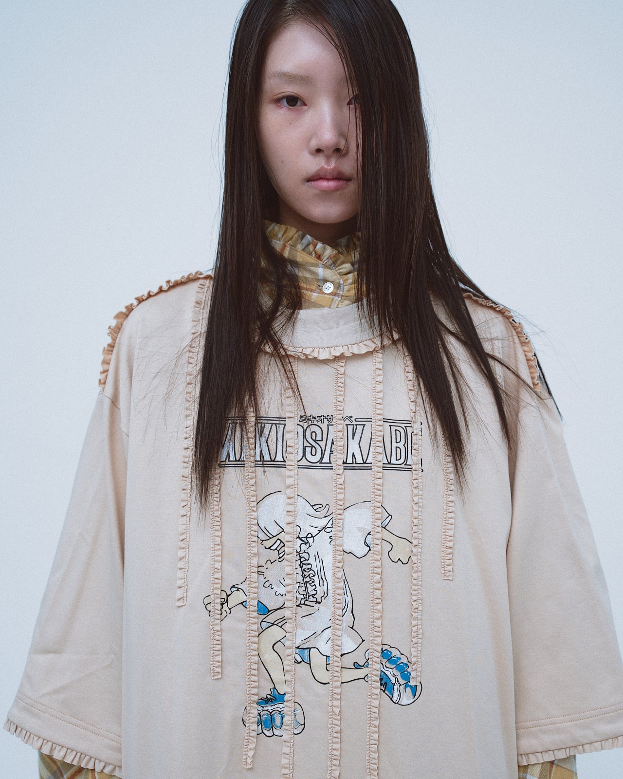 Washed Runner T-Shirt / Beige