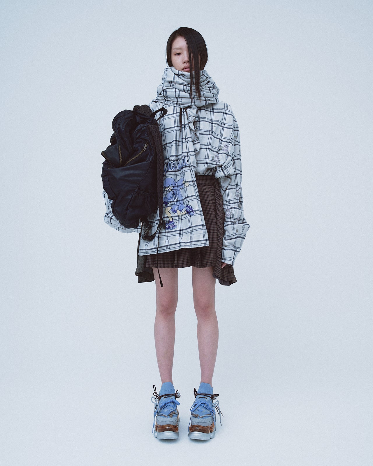 Runner Print Muffler / Gray