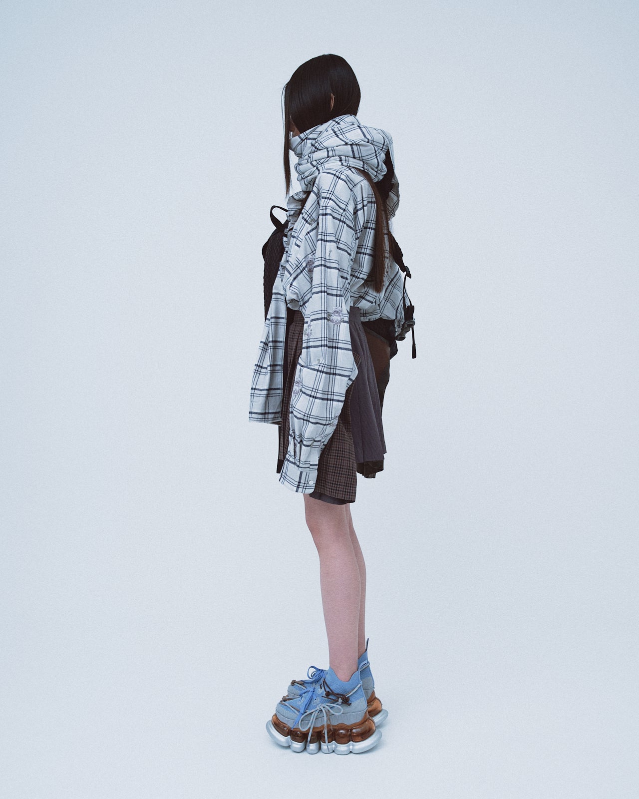 Runner Print Muffler / Gray
