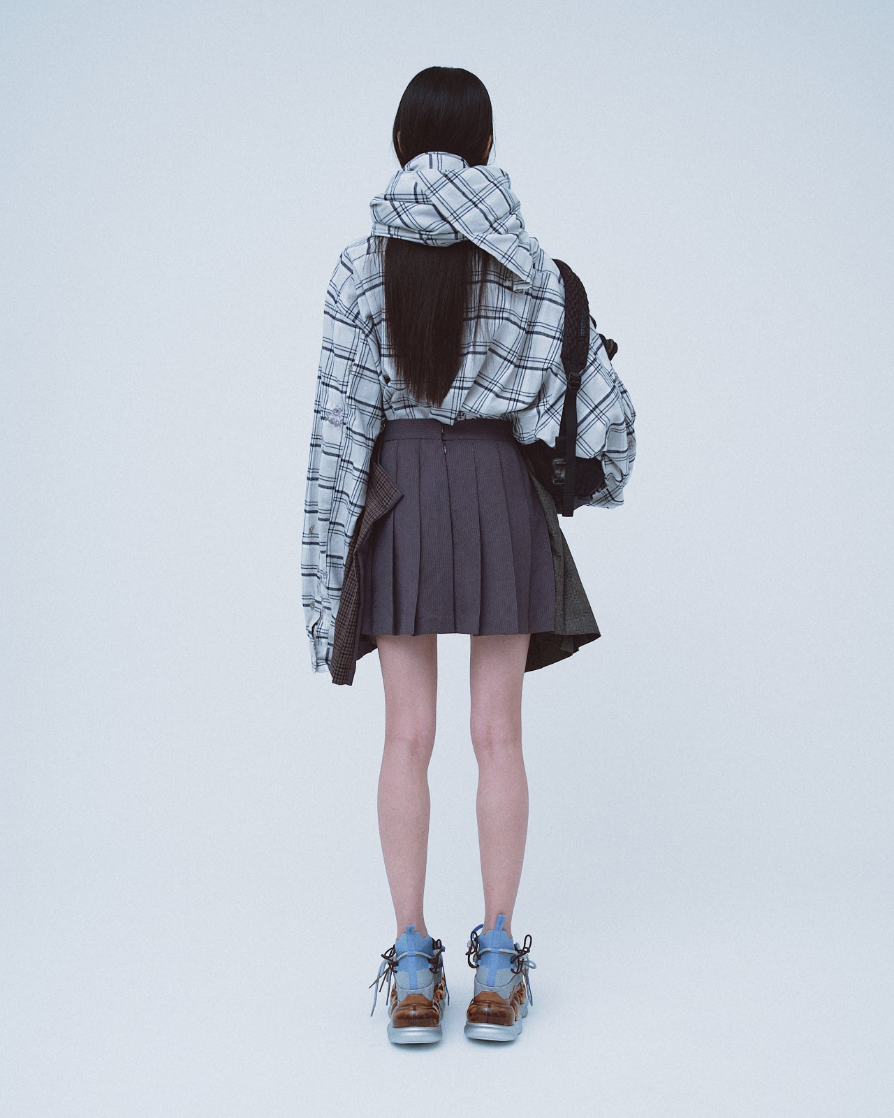 Runner Print Muffler / Gray