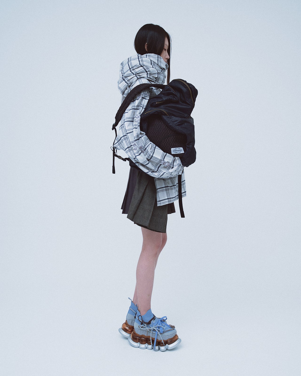 Runner Print Muffler / Gray