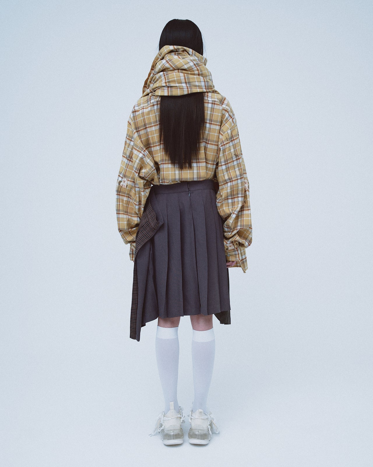 Piggy Print Muffler / Yellow