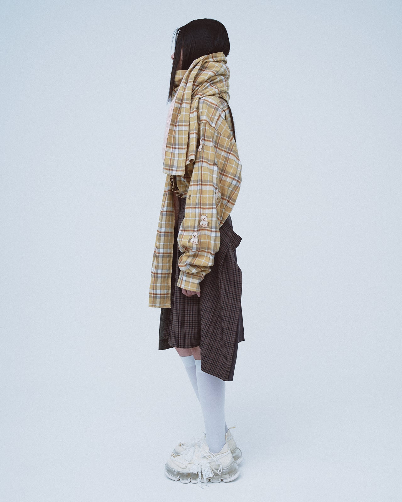 Piggy Print Muffler / Yellow