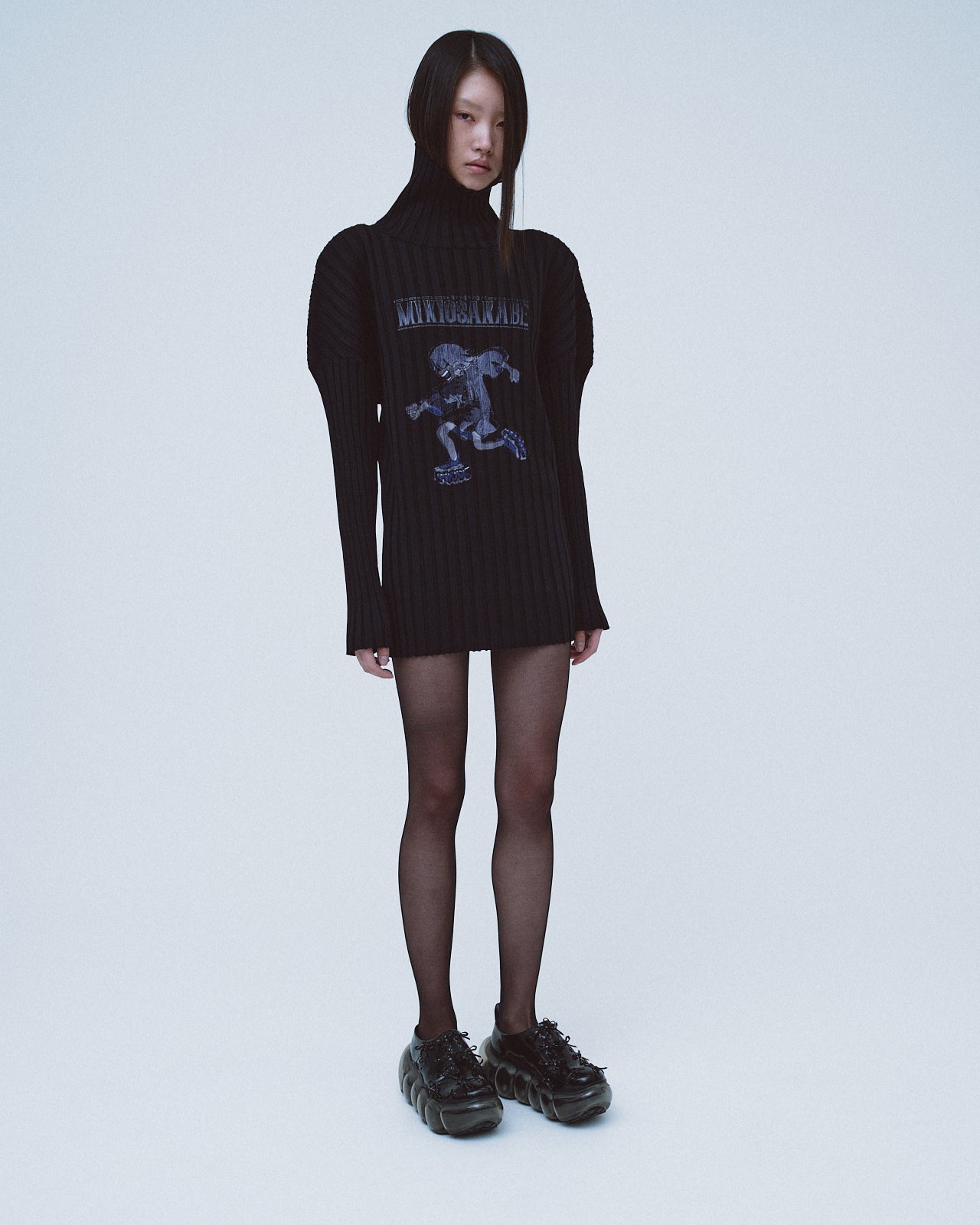 Dyed Shrink Knit / Black