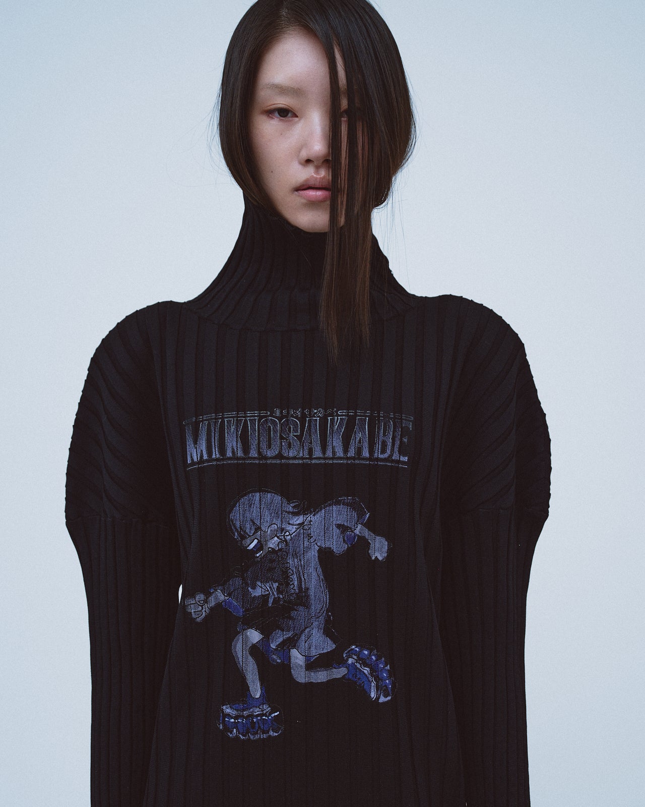 Dyed Shrink Knit / Black