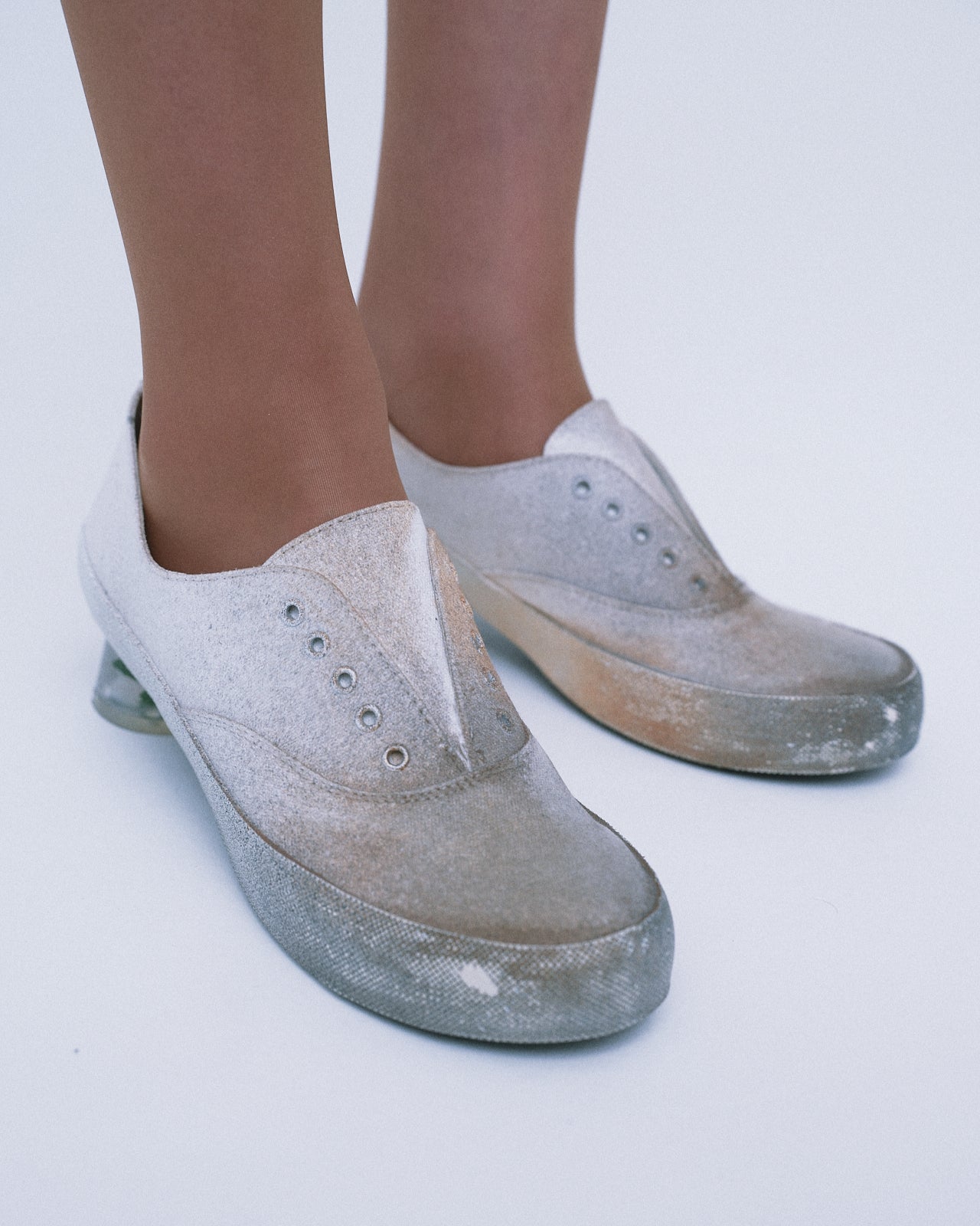 Slip-On Heels / Dirty White