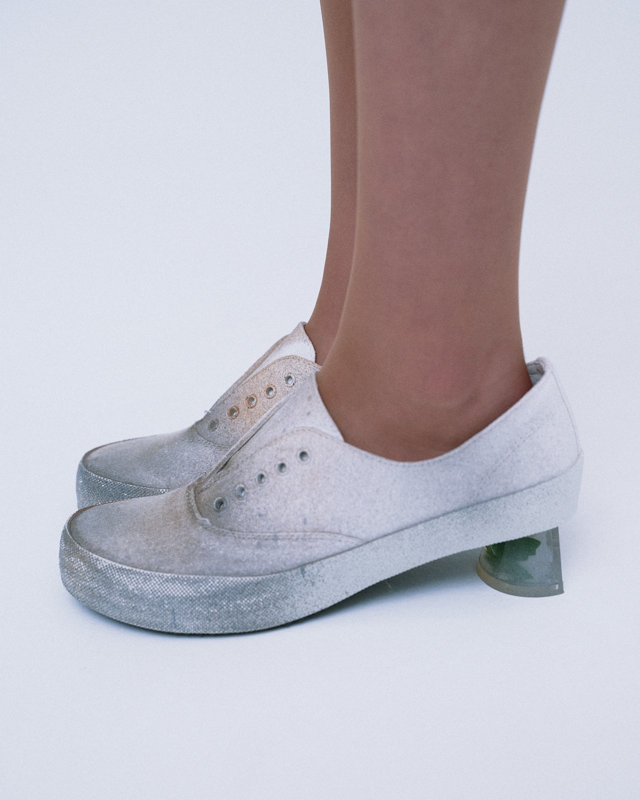 Slip-On Heels / Dirty White