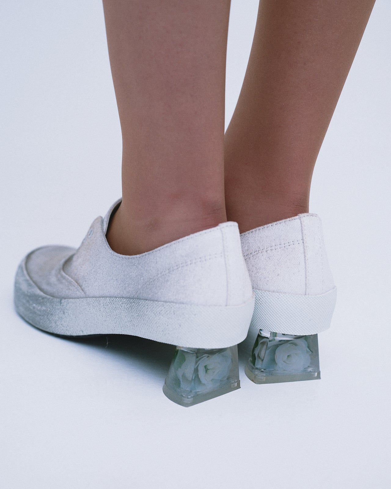 Slip-On Heels / Dirty White
