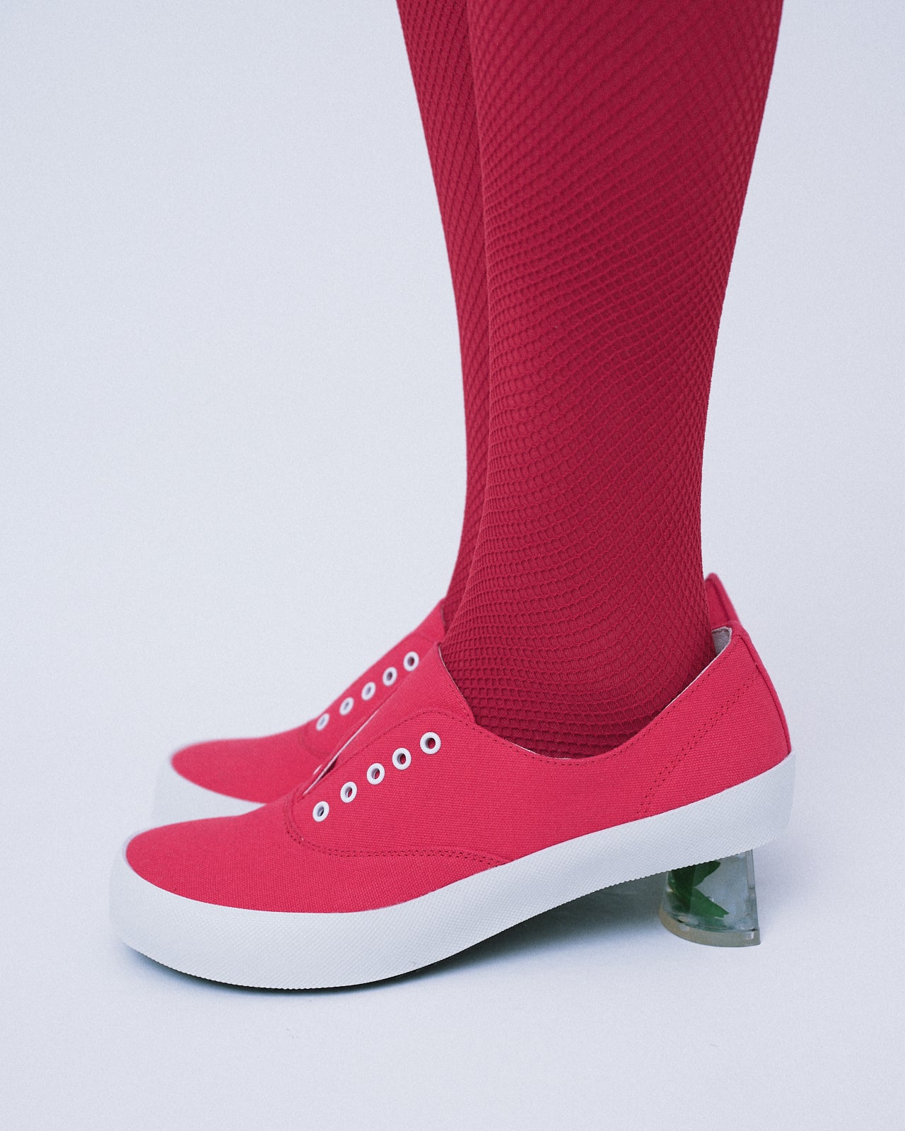 Slip-On Heels / Red