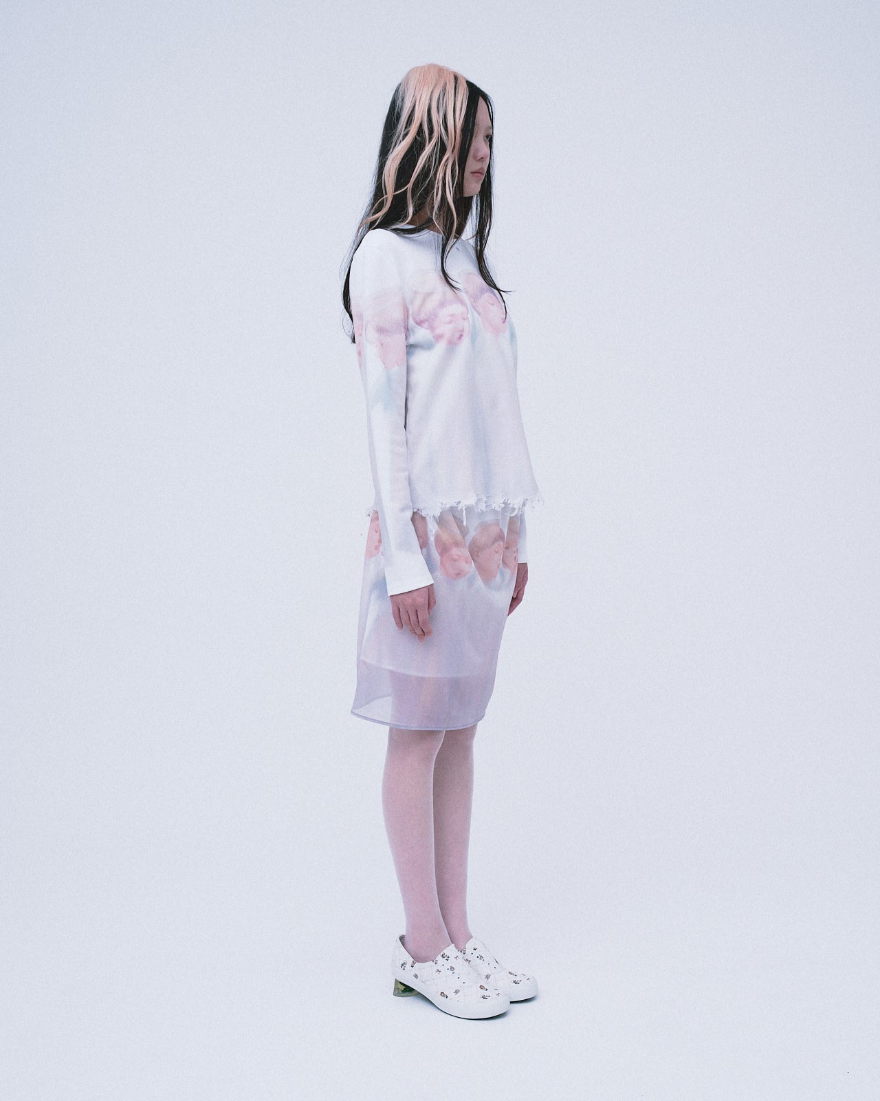 Angel Damaged T-Shirt / White
