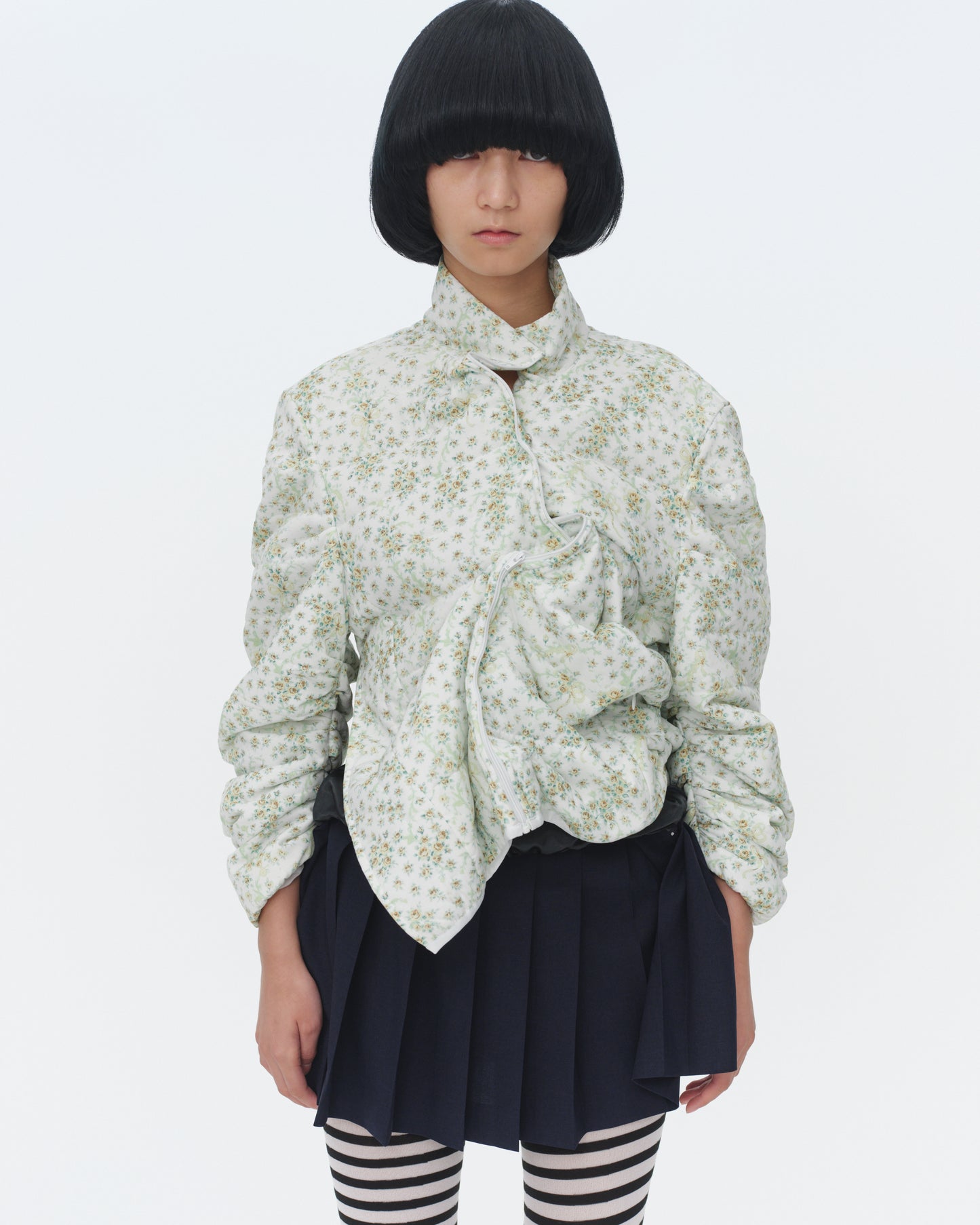 【SS26受注】Confusing Flower Light Down Jacket / Light Green / MSS26JK011