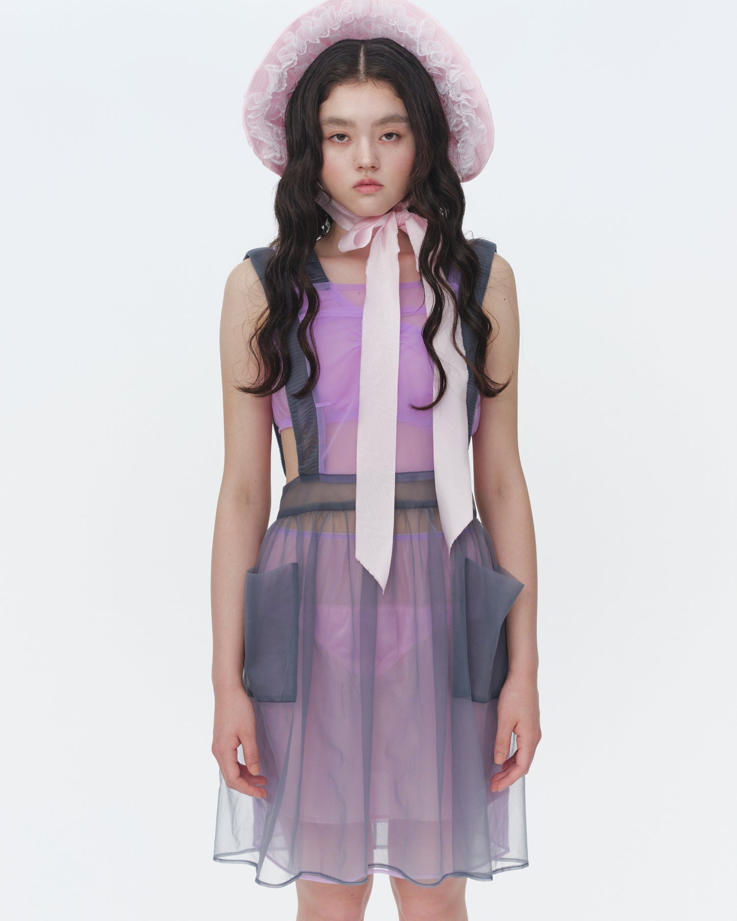 【SS26受注】Sugar Sugar Apron / Purple-Gray / JFSS26APRON01