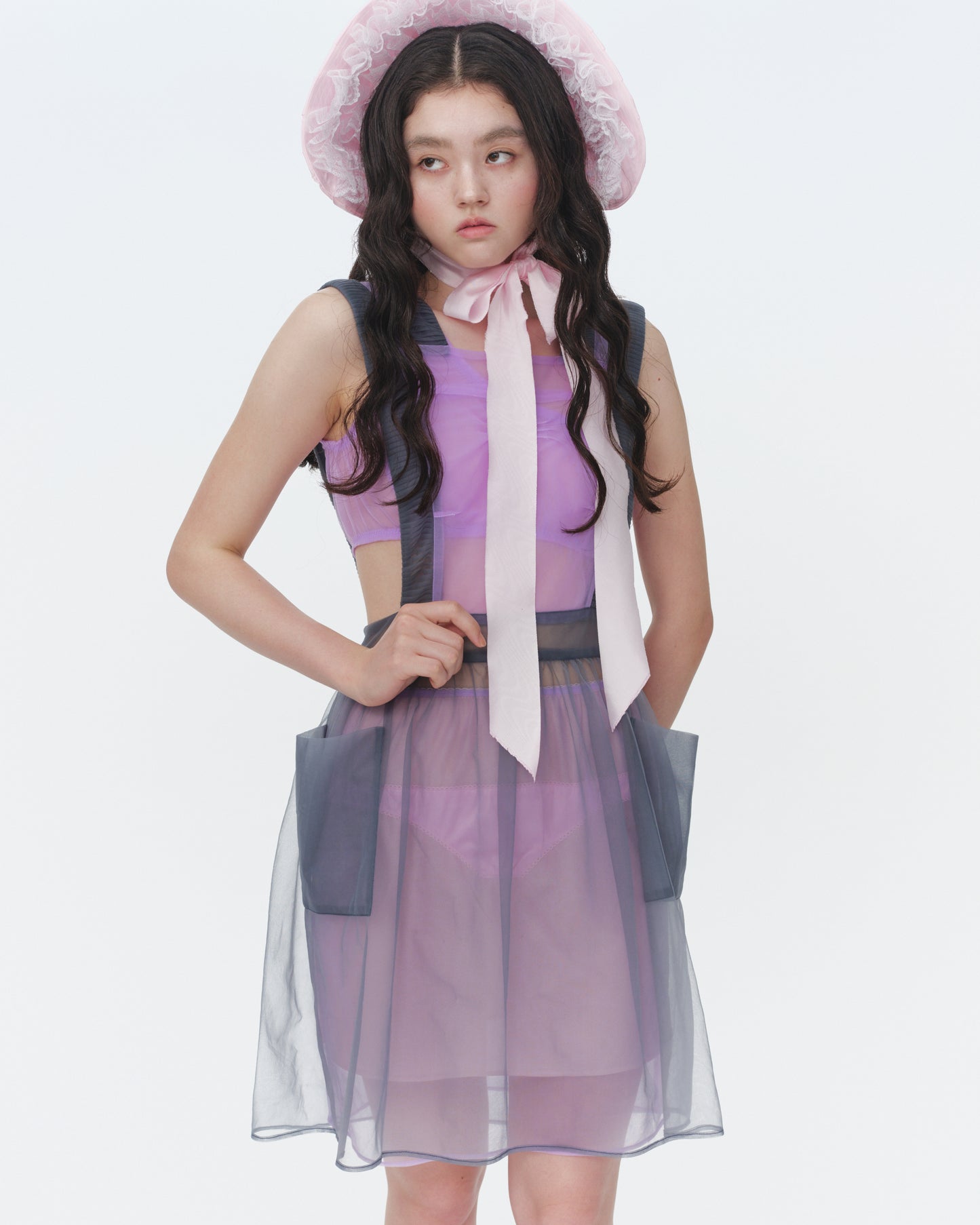 【SS26受注】See Through Skirt / Lilac / JFSS26S011
