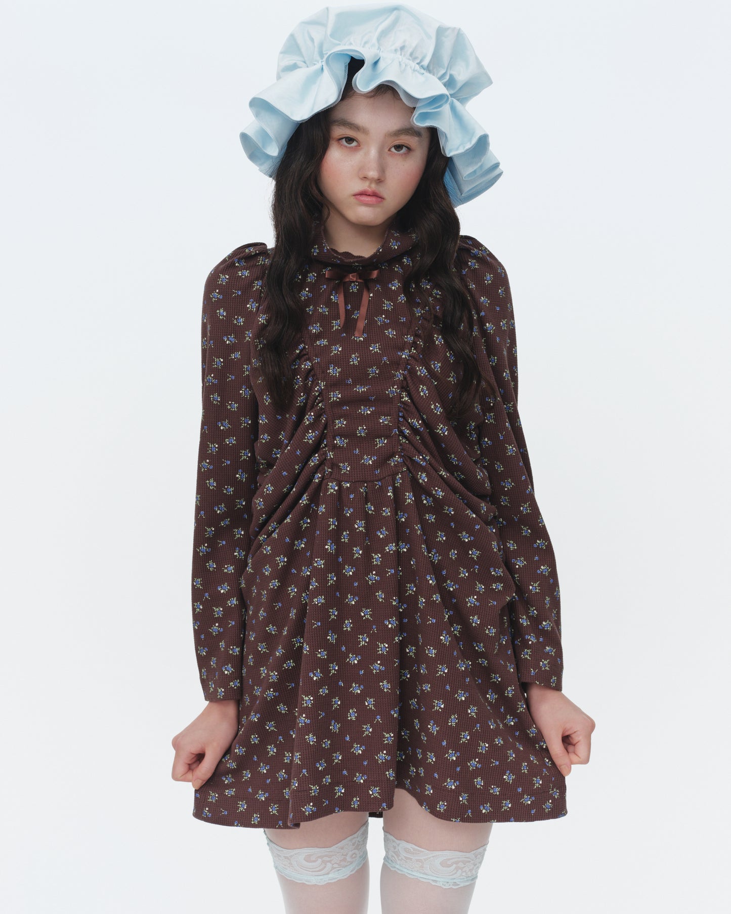 【SS26受注】Little Nana's Dress / Brown / JFSS26D01