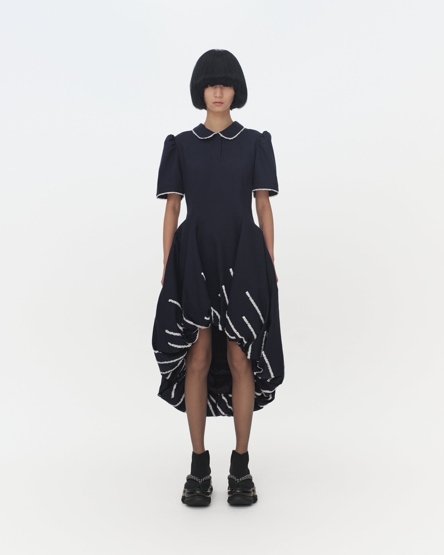 【SS26受注】Balloon Dress / Navy / MSS26D04