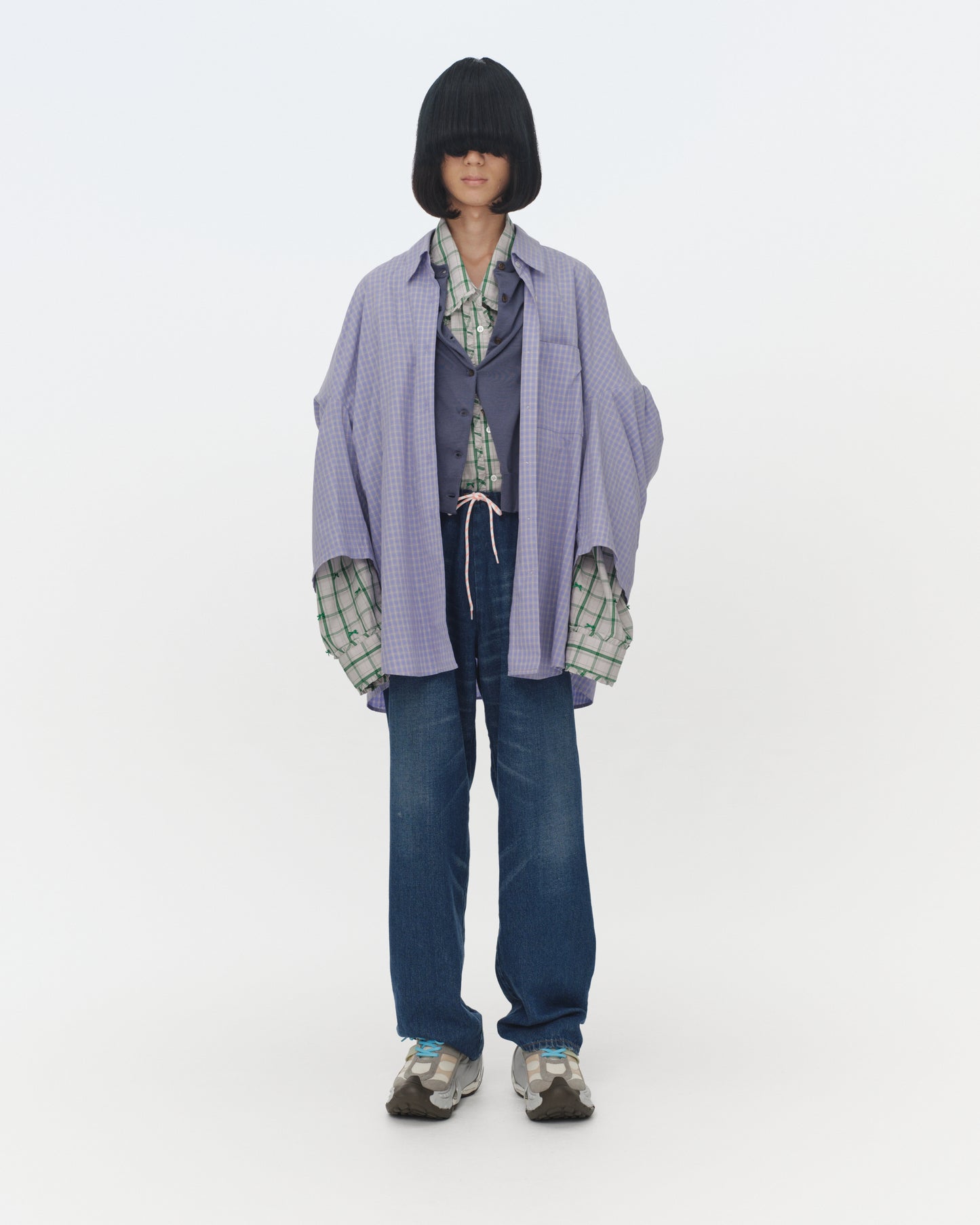 【SS26受注】Layered Garden Shirt / Blue / MSS26B03