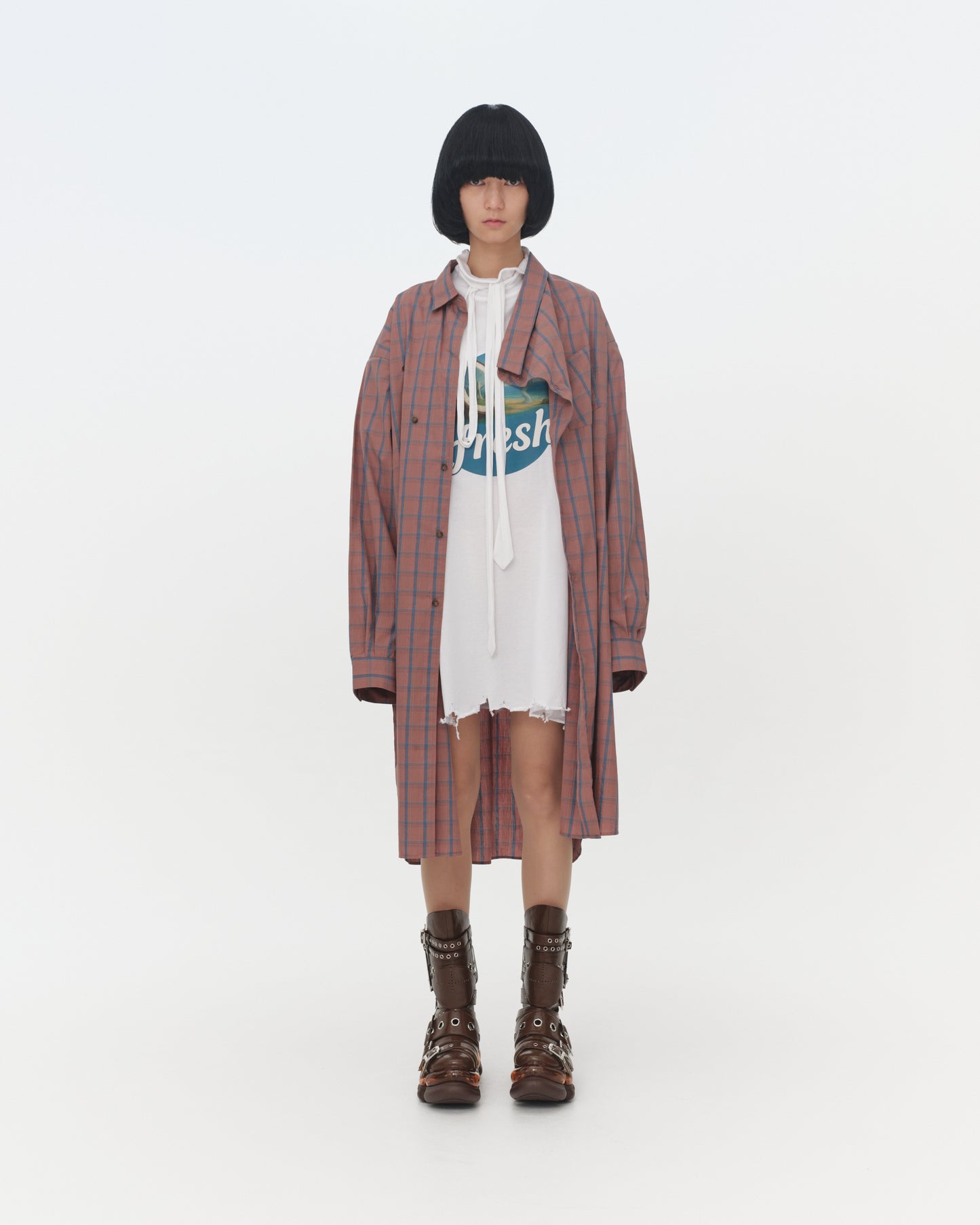 【SS26受注】Kimono Shirt / Brown / MSS26B02