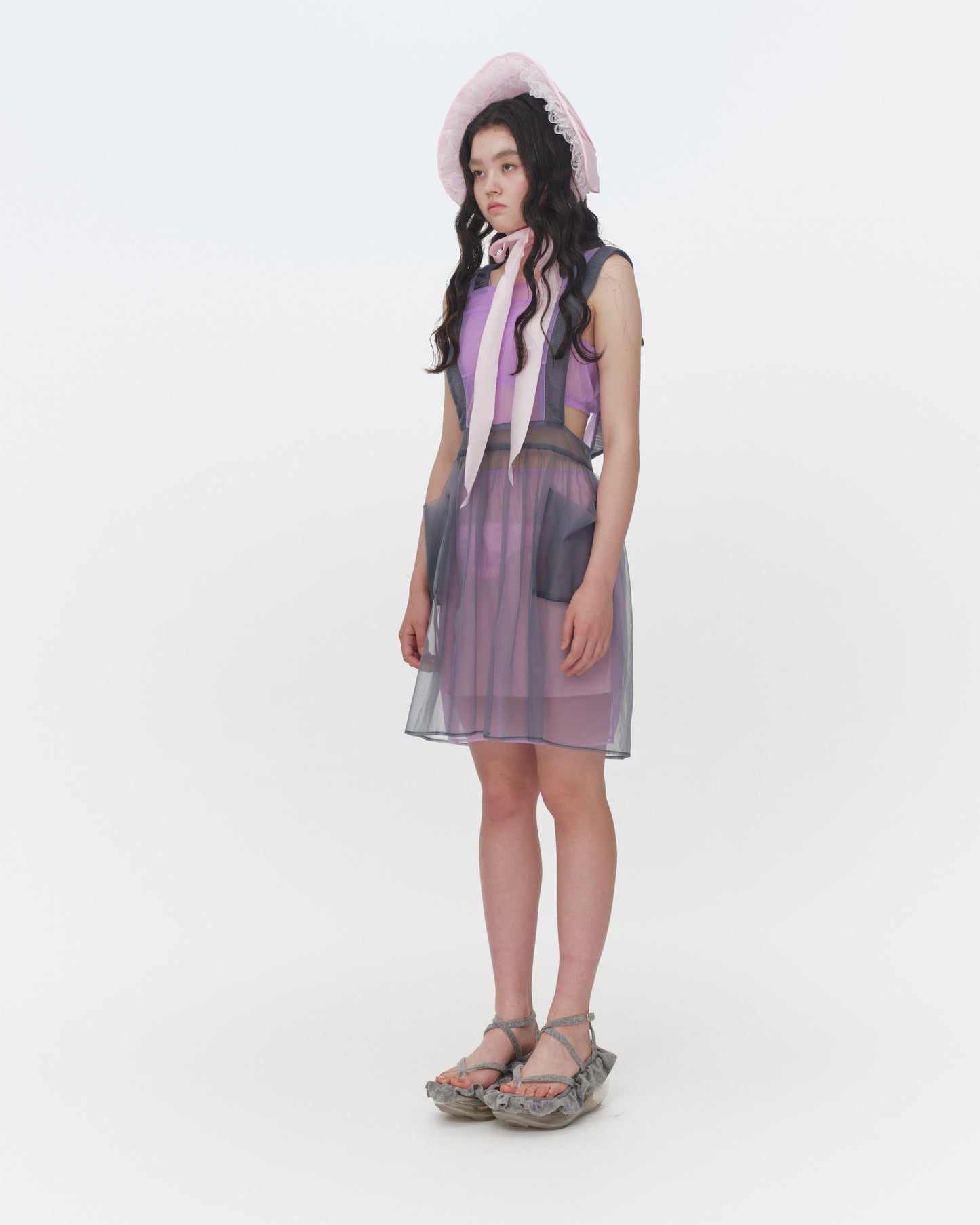 【SS26受注】Sugar Sugar Apron / Purple-Gray / JFSS26APRON01