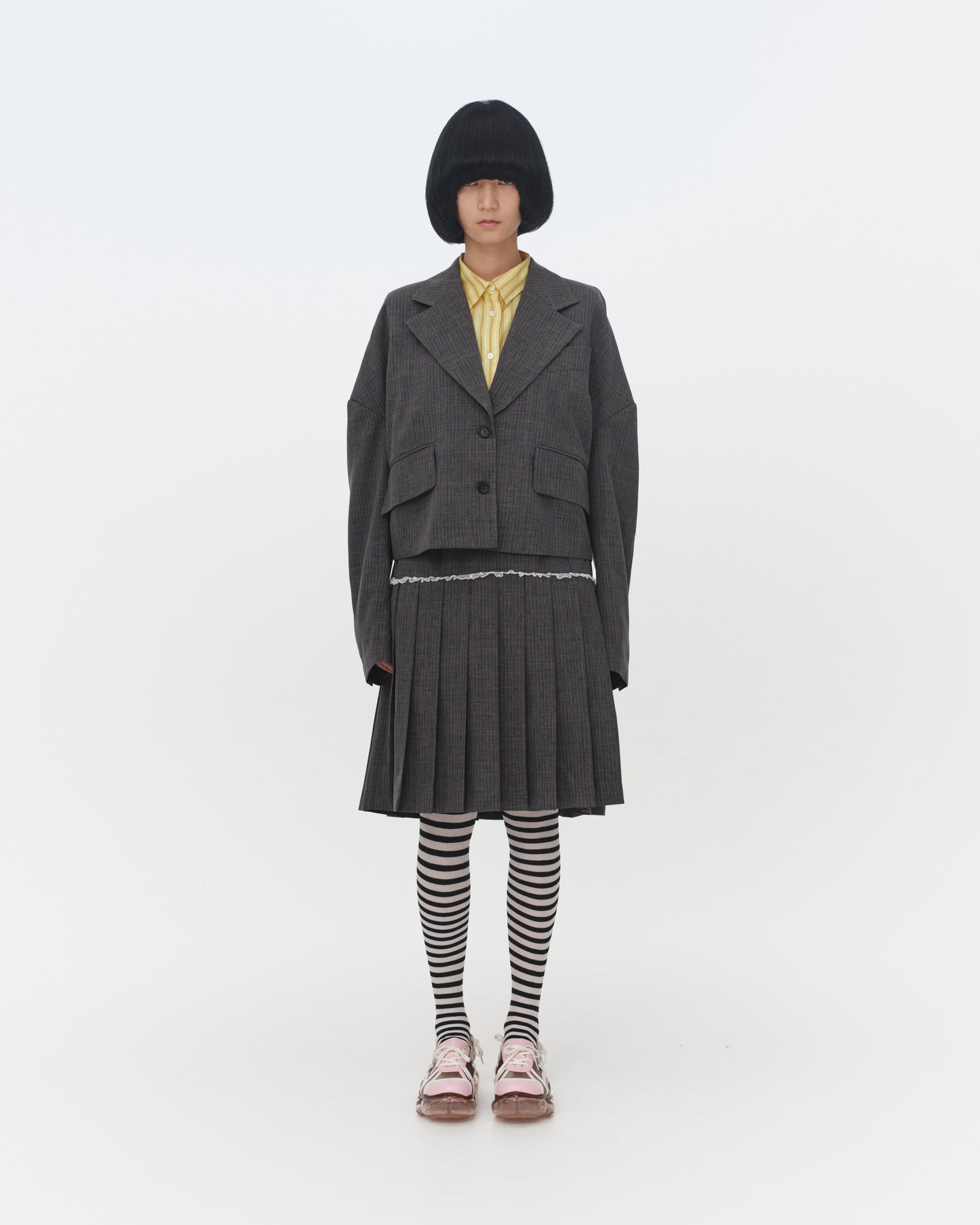 【SS26受注】Drop Shoulder Jacket / Gray / MSS26JK02