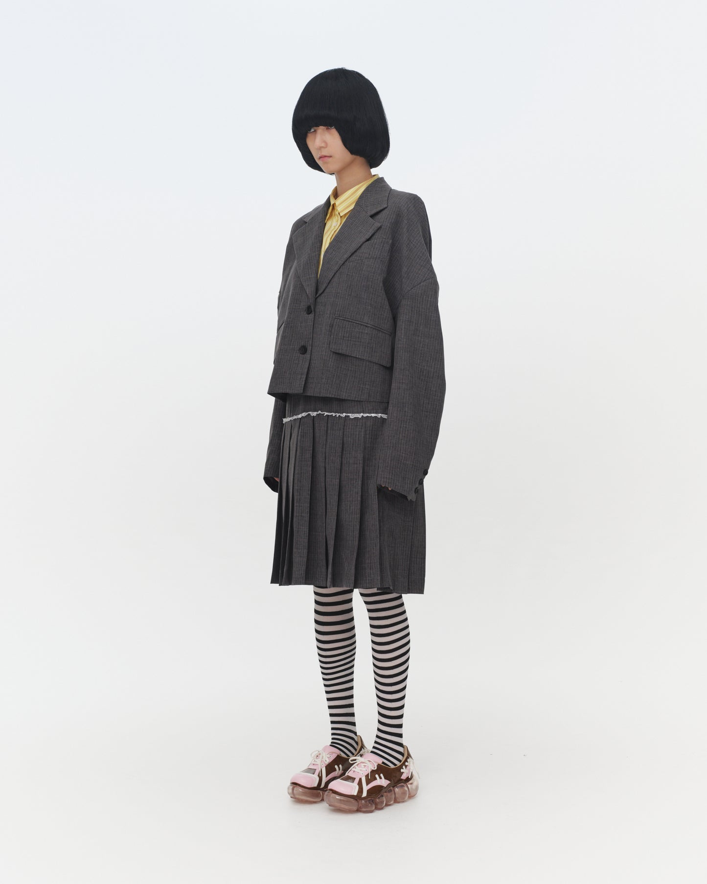 【SS26受注】Drop Shoulder Jacket / Gray / MSS26JK02