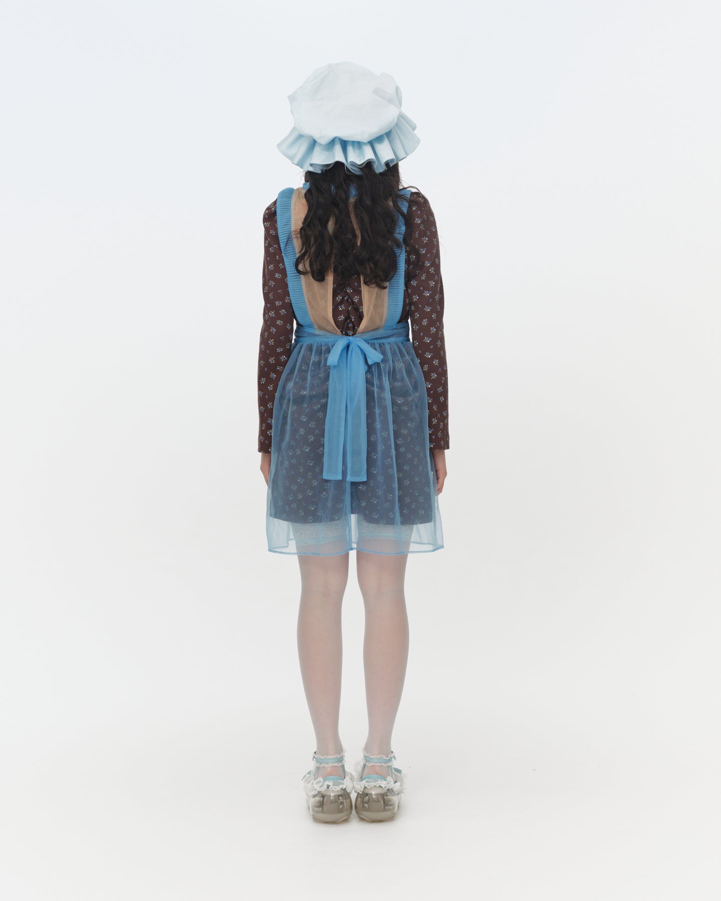 【SS26受注】Sugar Sugar Apron / Beige-Blue / JFSS26APRON01