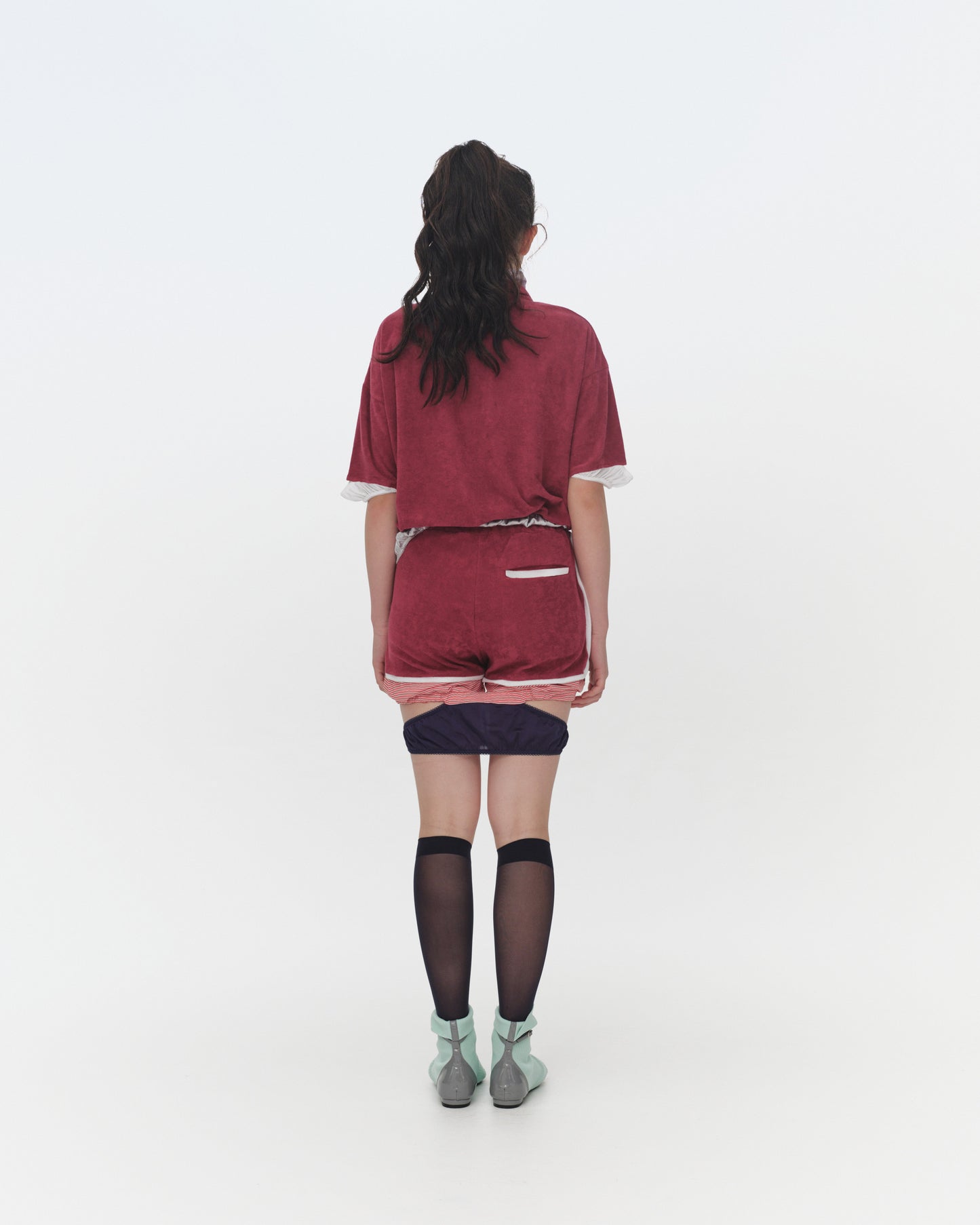 【SS26受注】Gym Uniform Tops With Panty / Wine / JFSS26B031