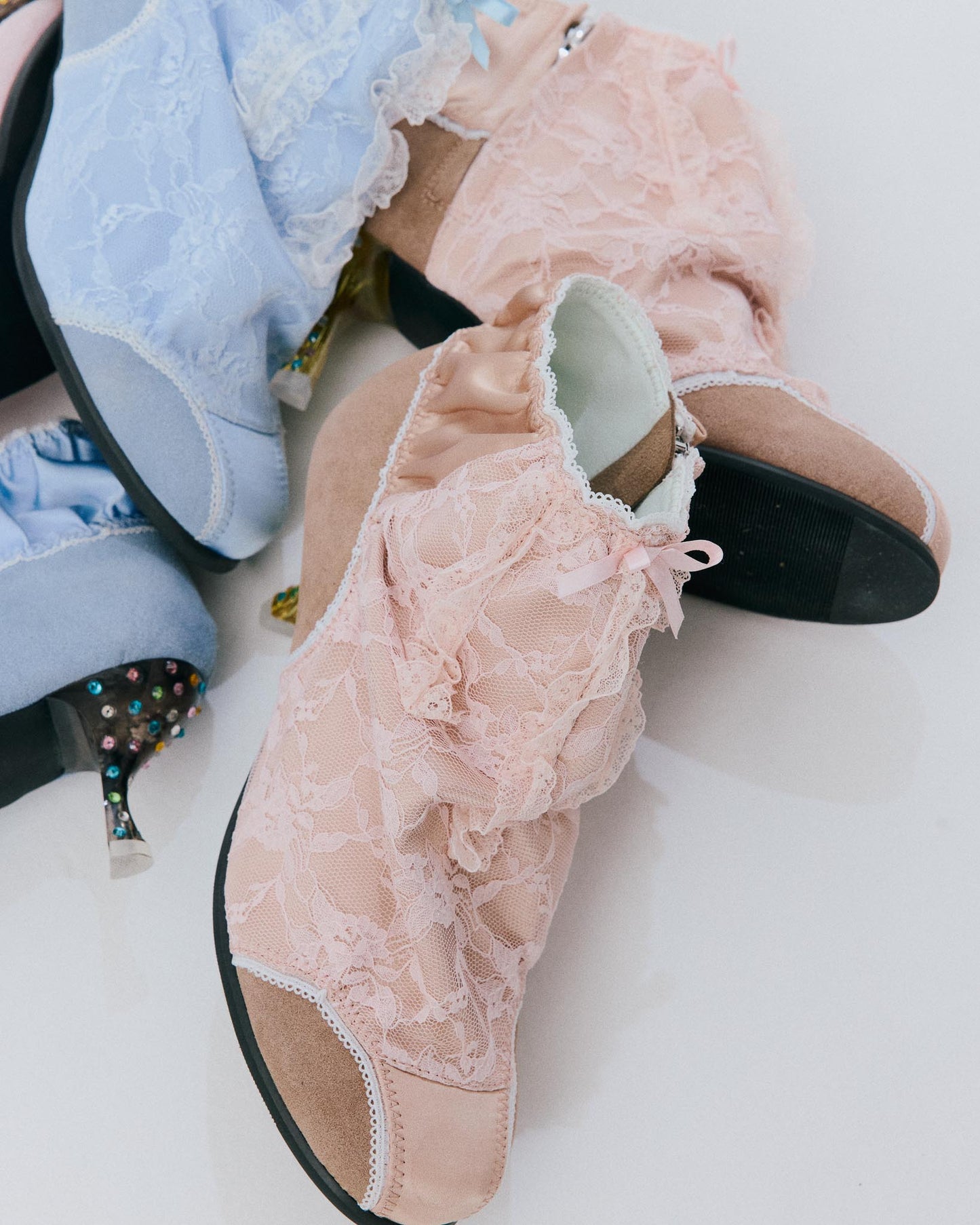 【AW26预购】短筒皮靴 / 米色 / JFAW26SH01