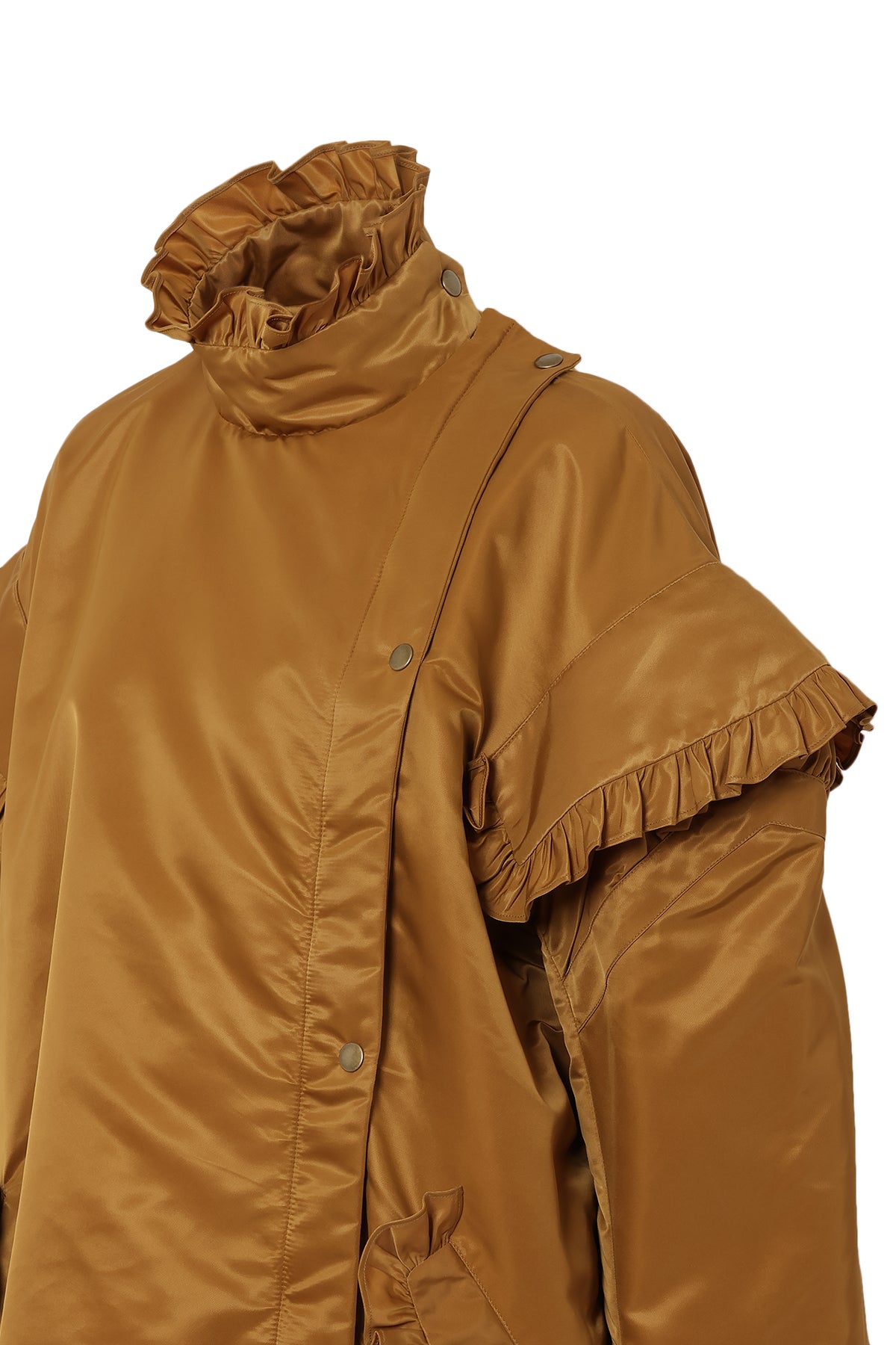 Puffer Frill Blouson / Mustard
